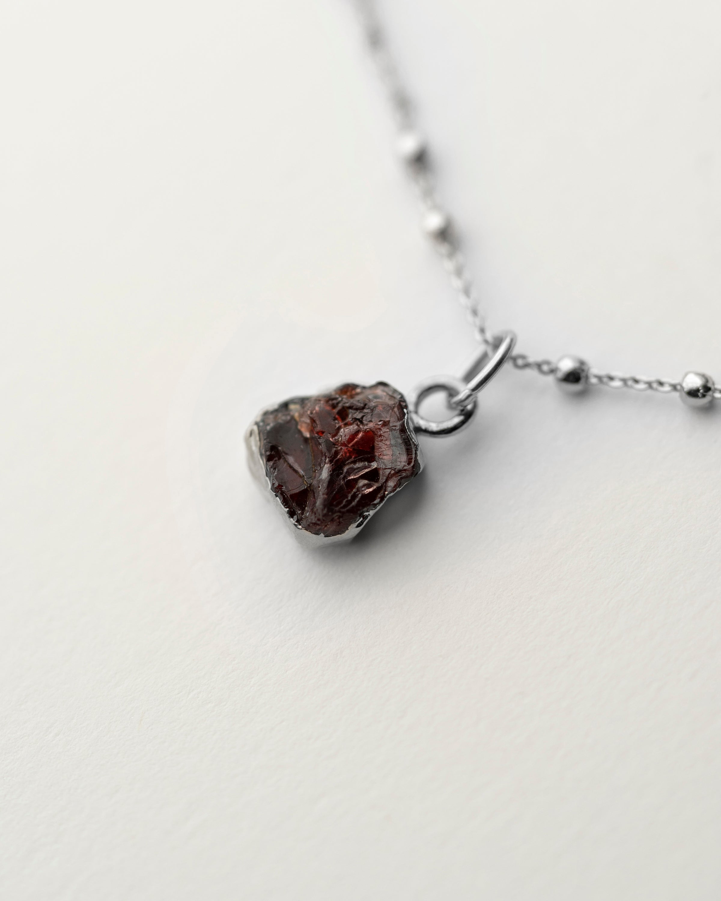 January | Garnet Birthstone Necklace