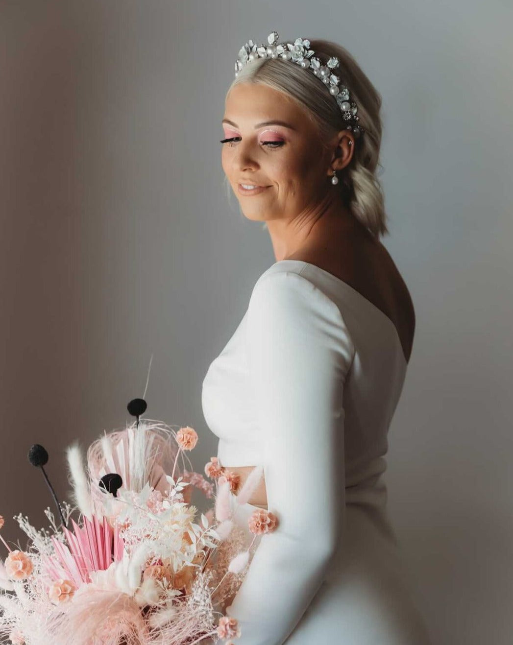 Elisse Single Drop Stud | Solid Gold