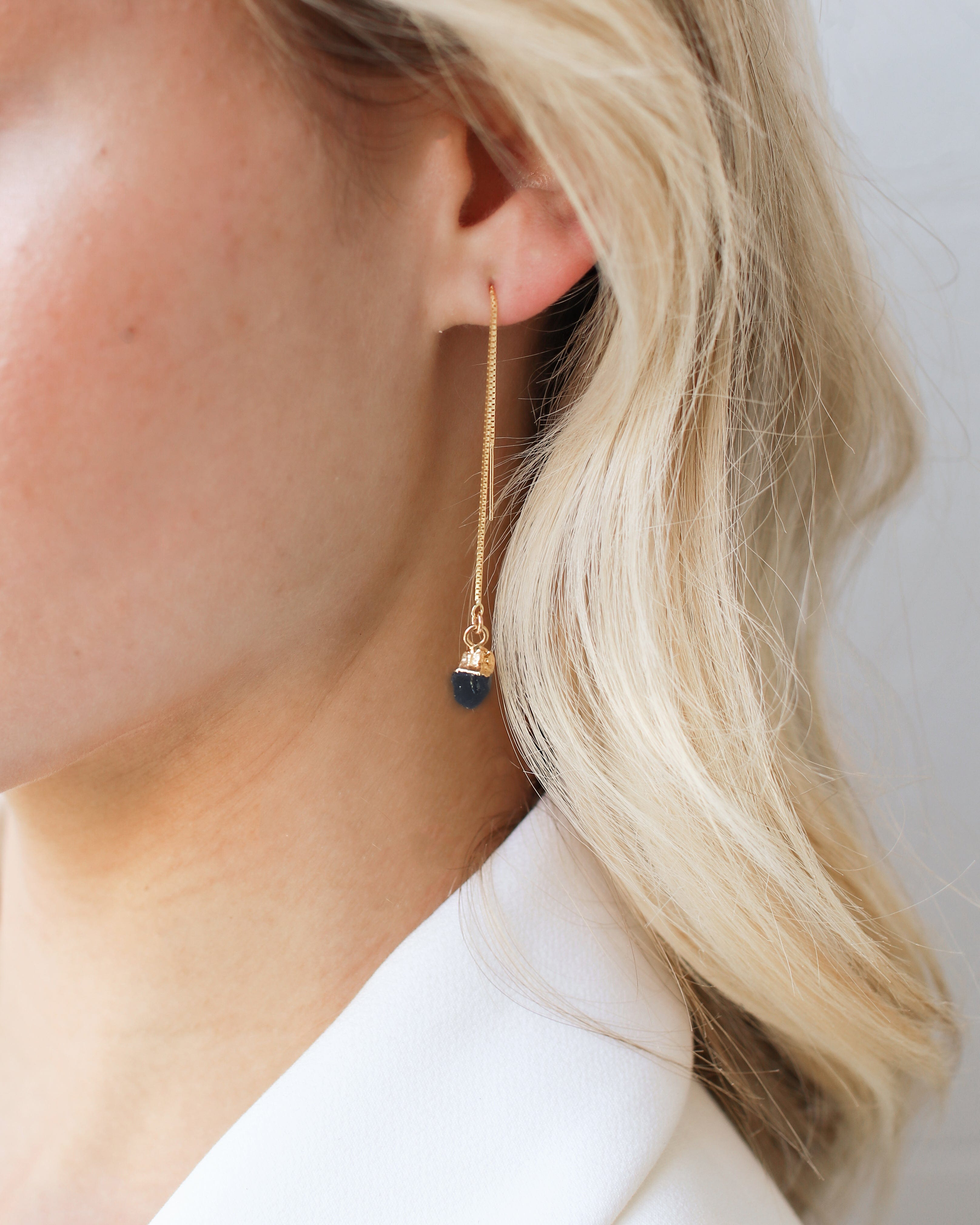 September | Sapphire Birthstone Earrings
