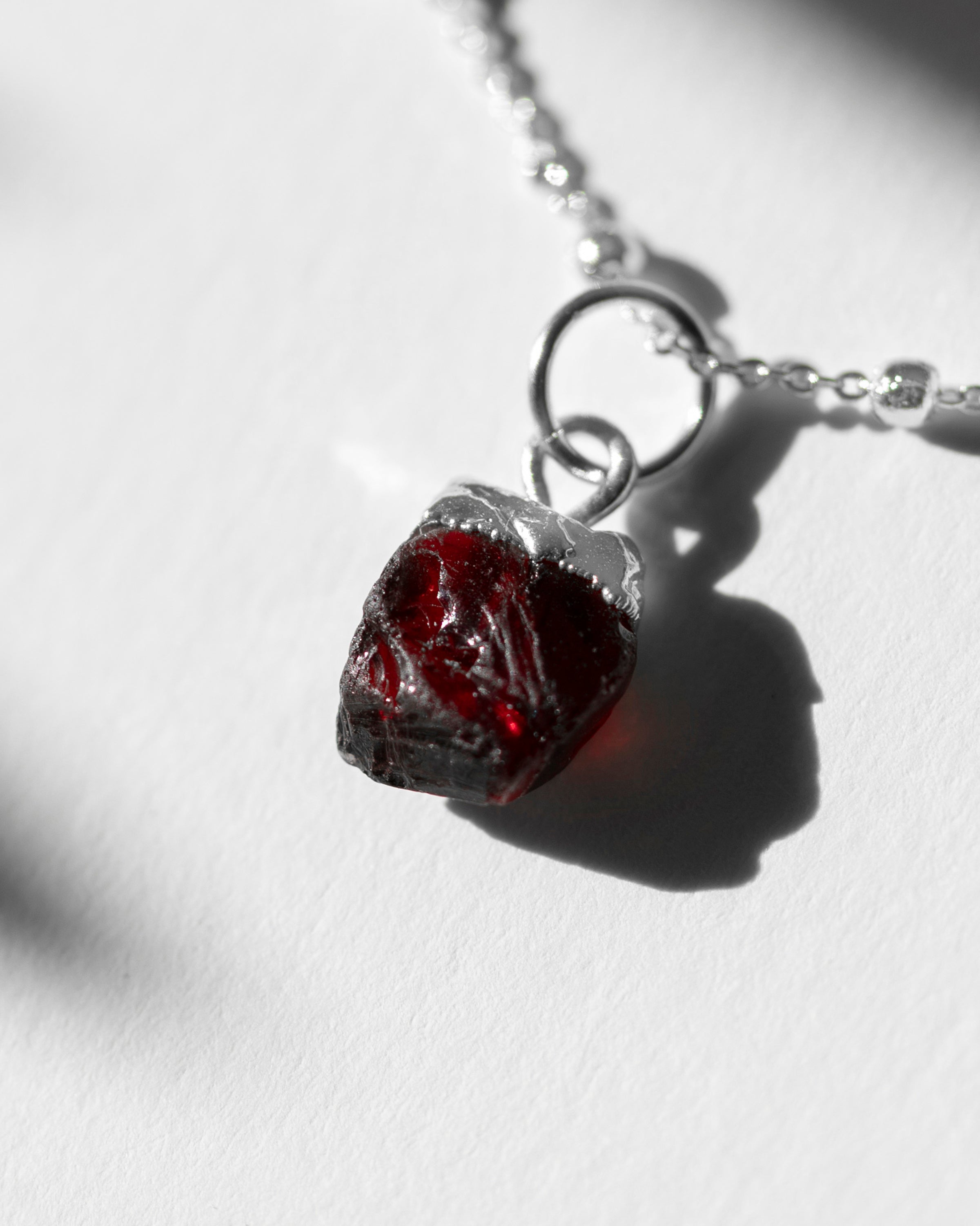January | Garnet Birthstone Necklace