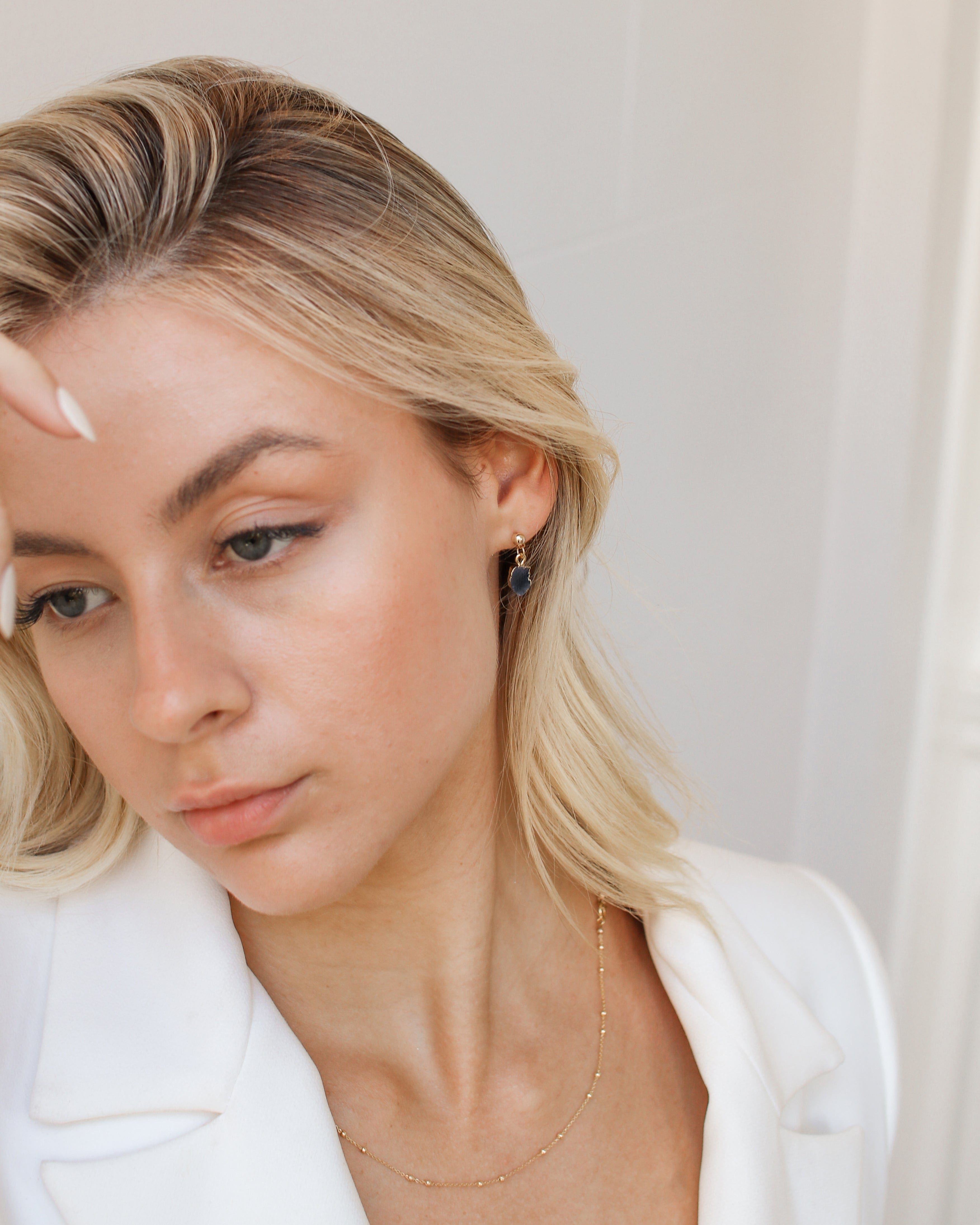 September | Sapphire Birthstone Earrings