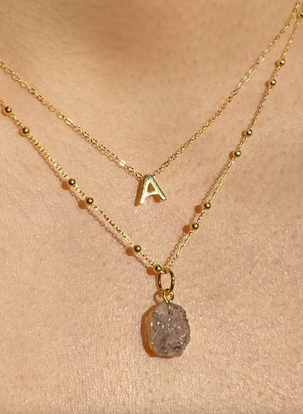 April | Herkimer Diamond Birthstone Necklace