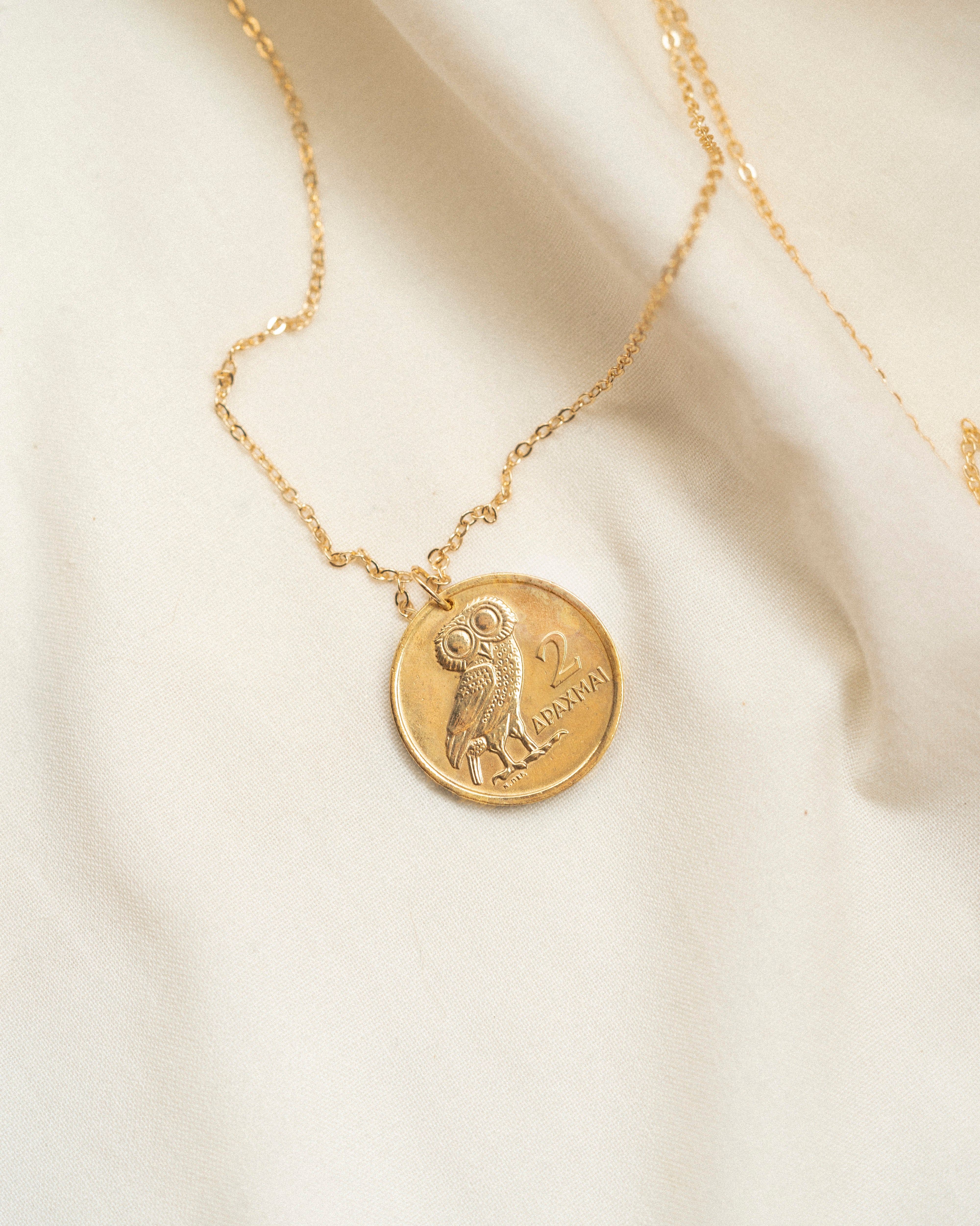 Greece | Owl Coin Necklace