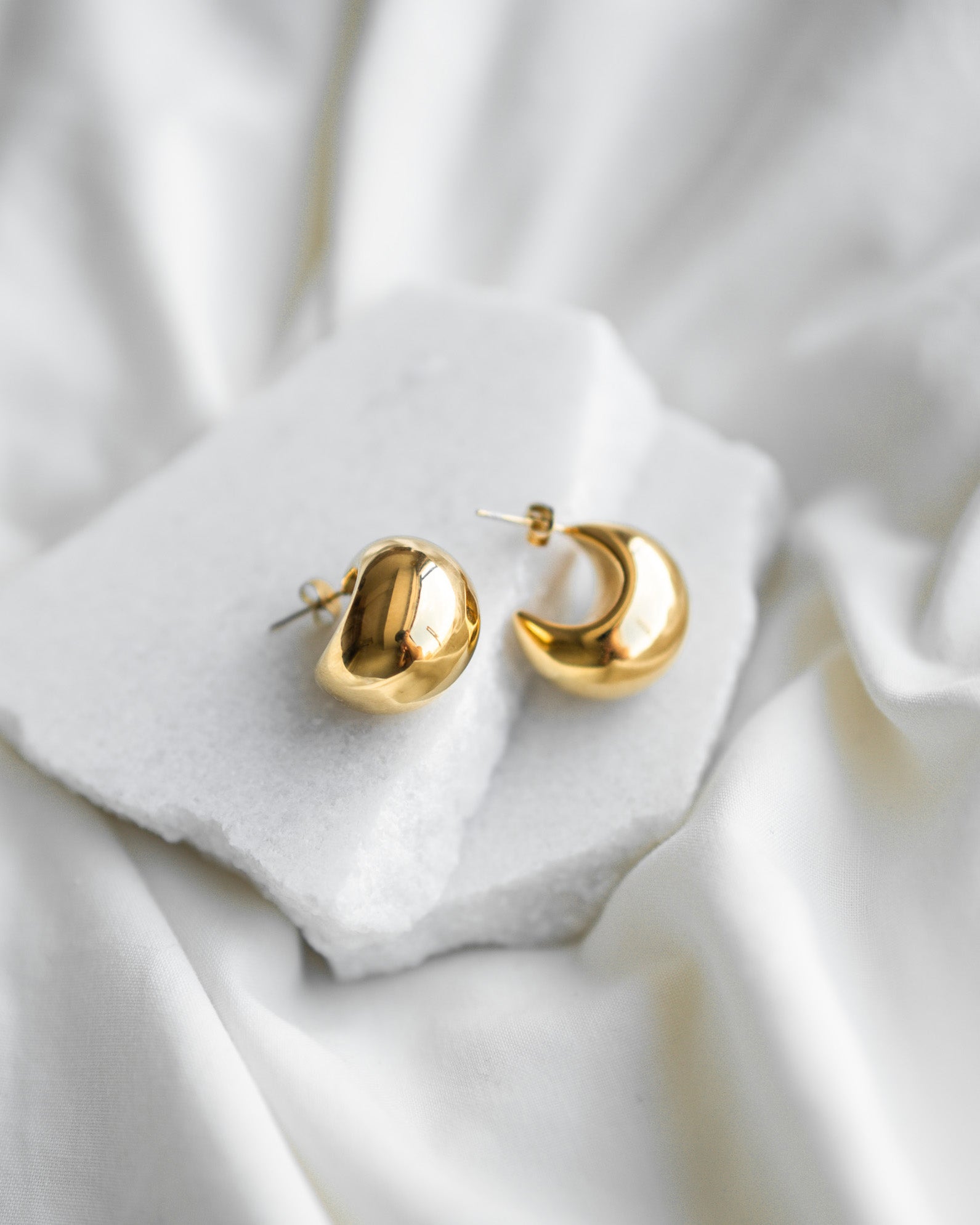 Large Dome Earrings
