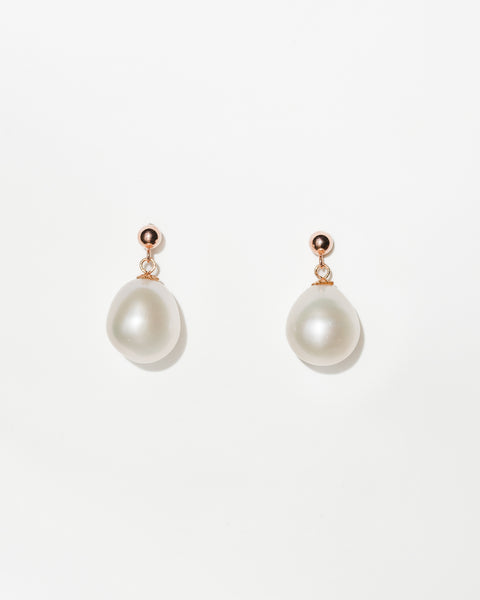 Elisse Single Drop Stud | Solid Gold