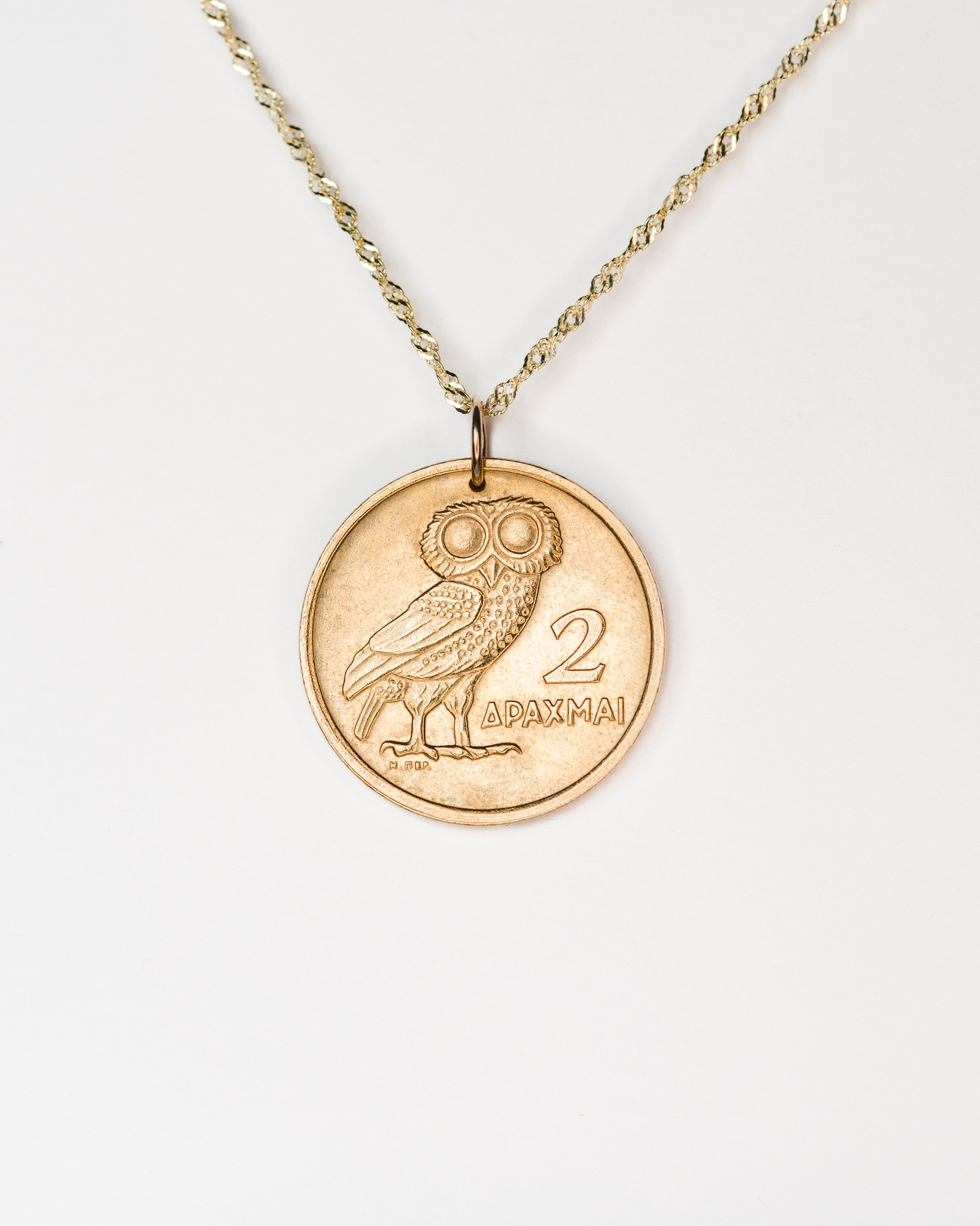 Greece | Owl Coin Necklace