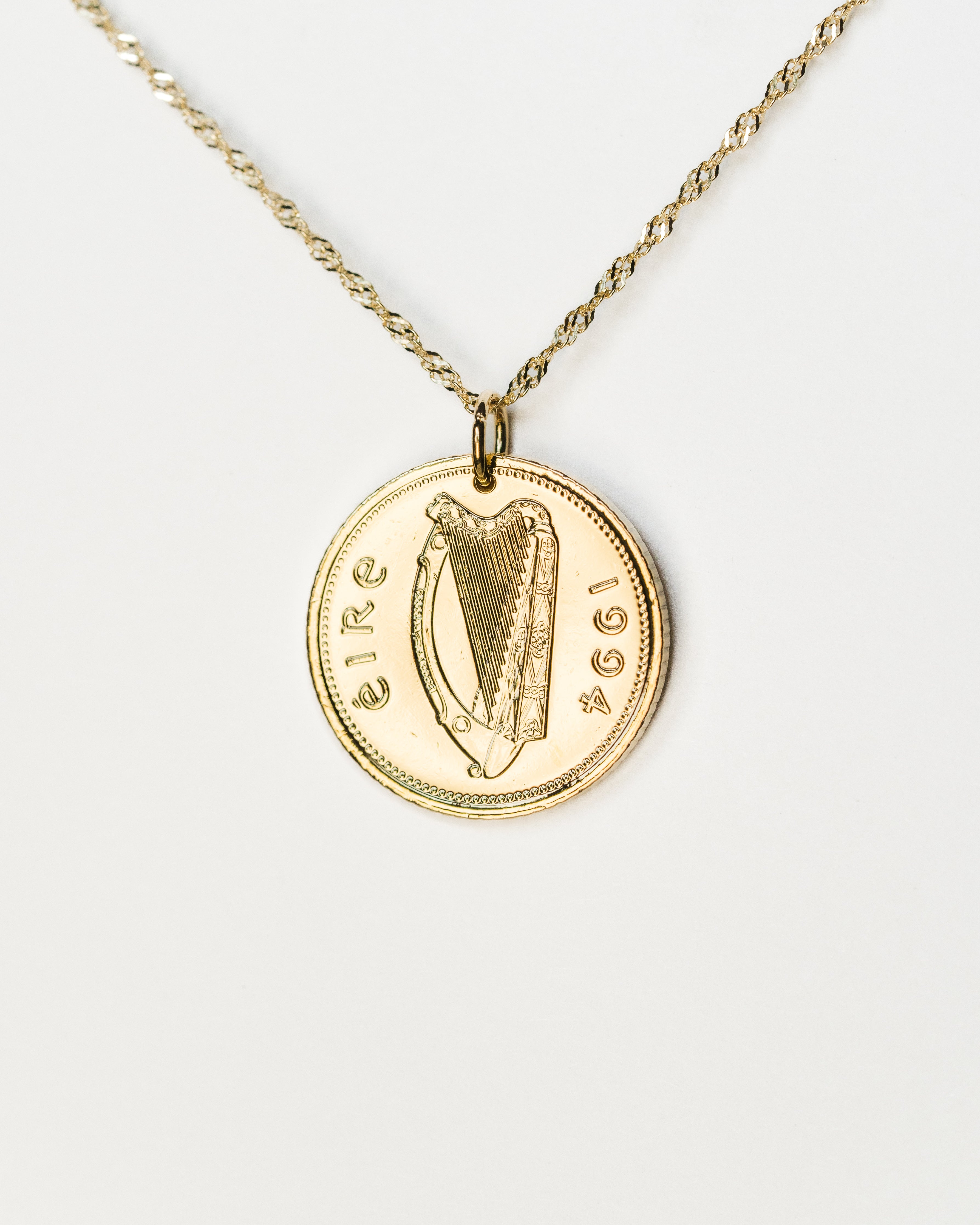 Ireland | Harp Coin Necklace