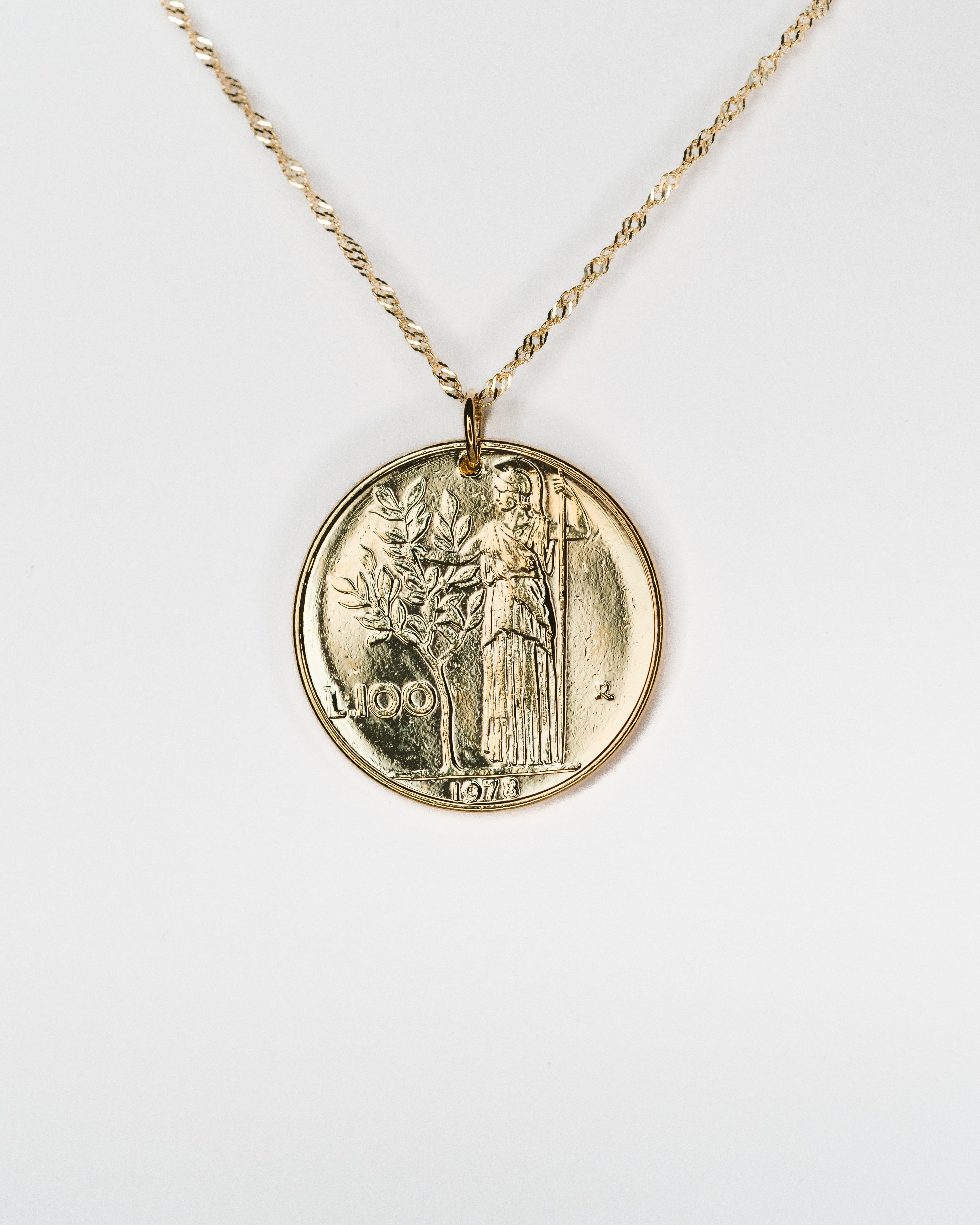 Italy | Minerva Coin Necklace