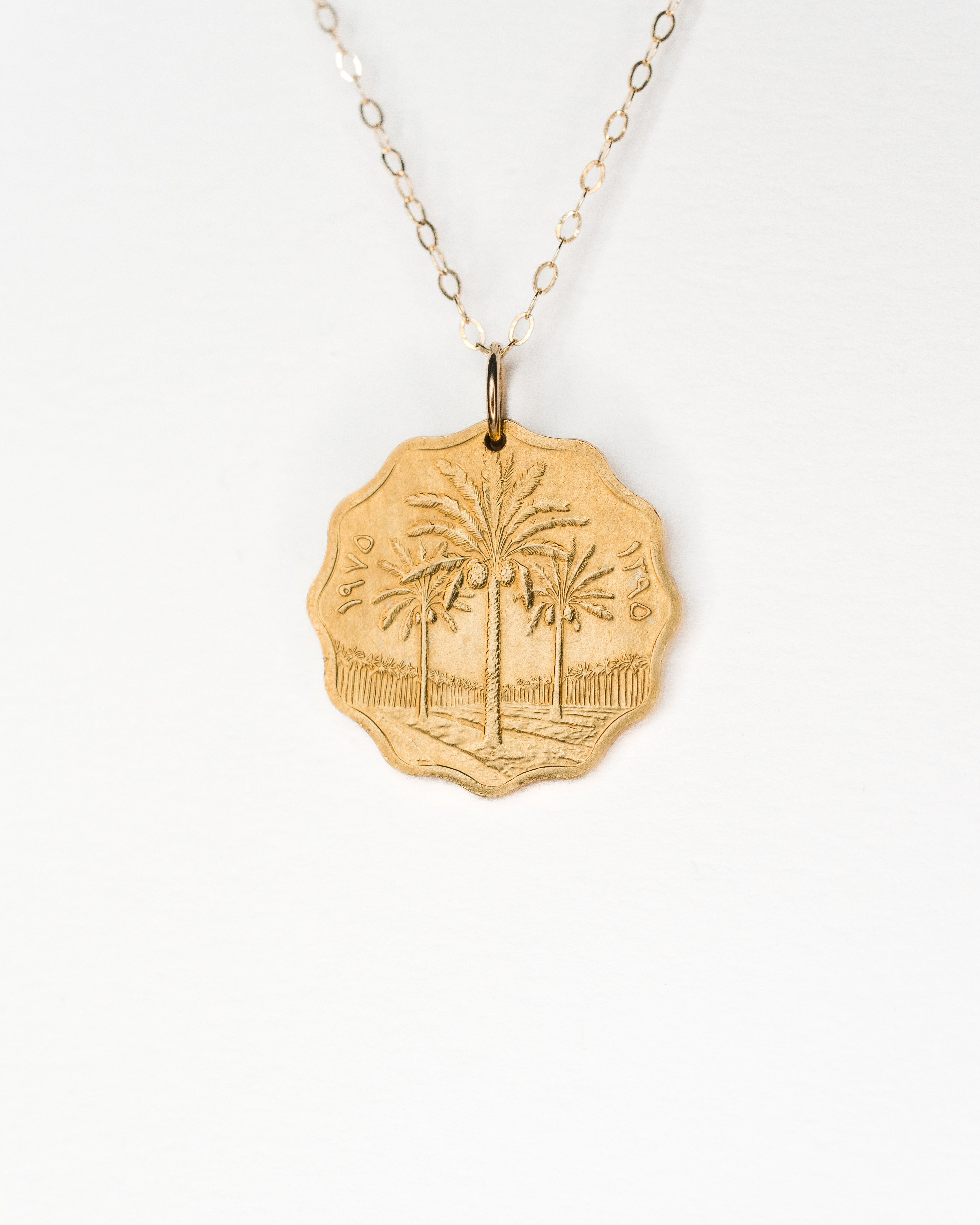 Iraq | Palm Trees Coin Necklace