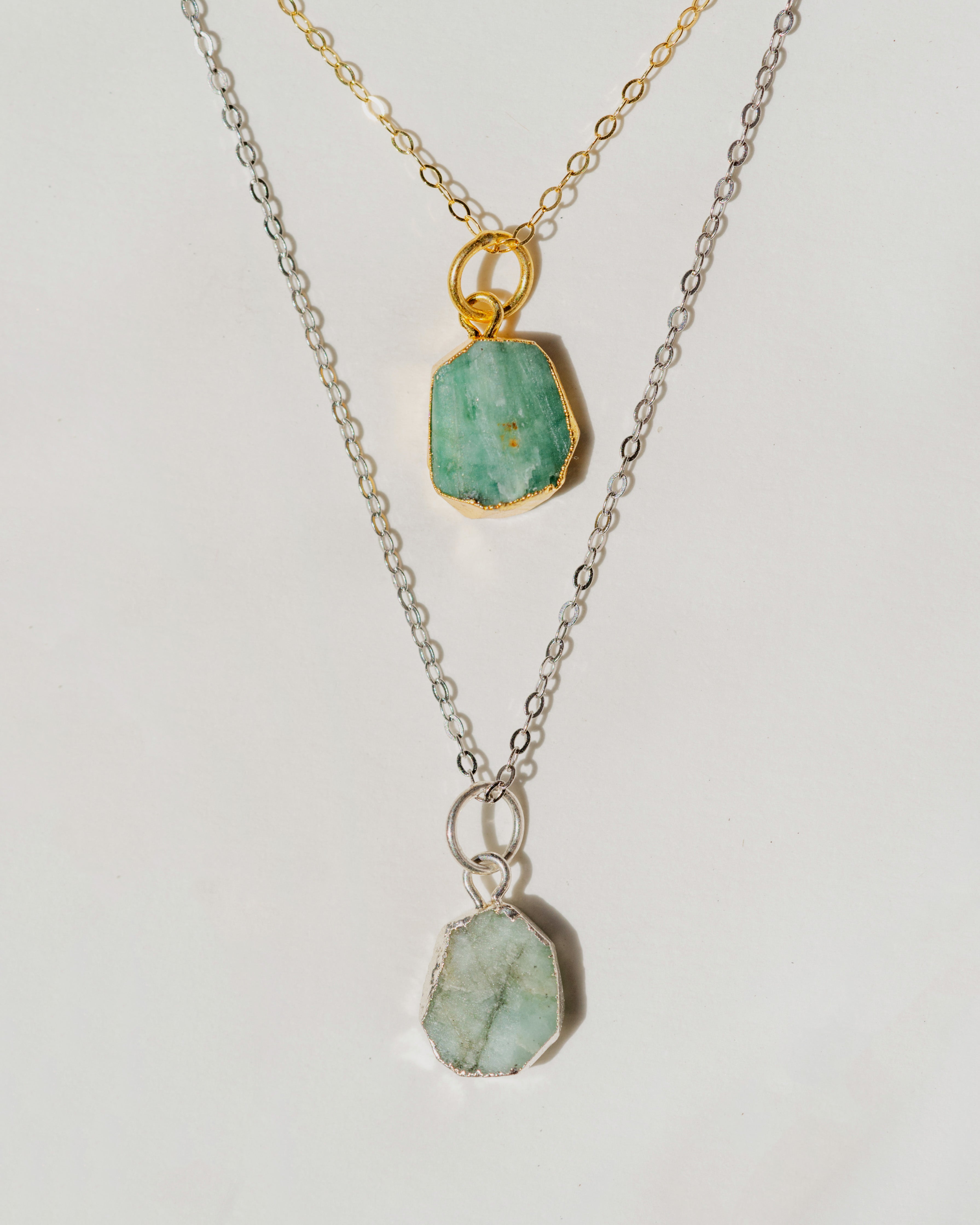 May Birthstone | Emerald Necklace