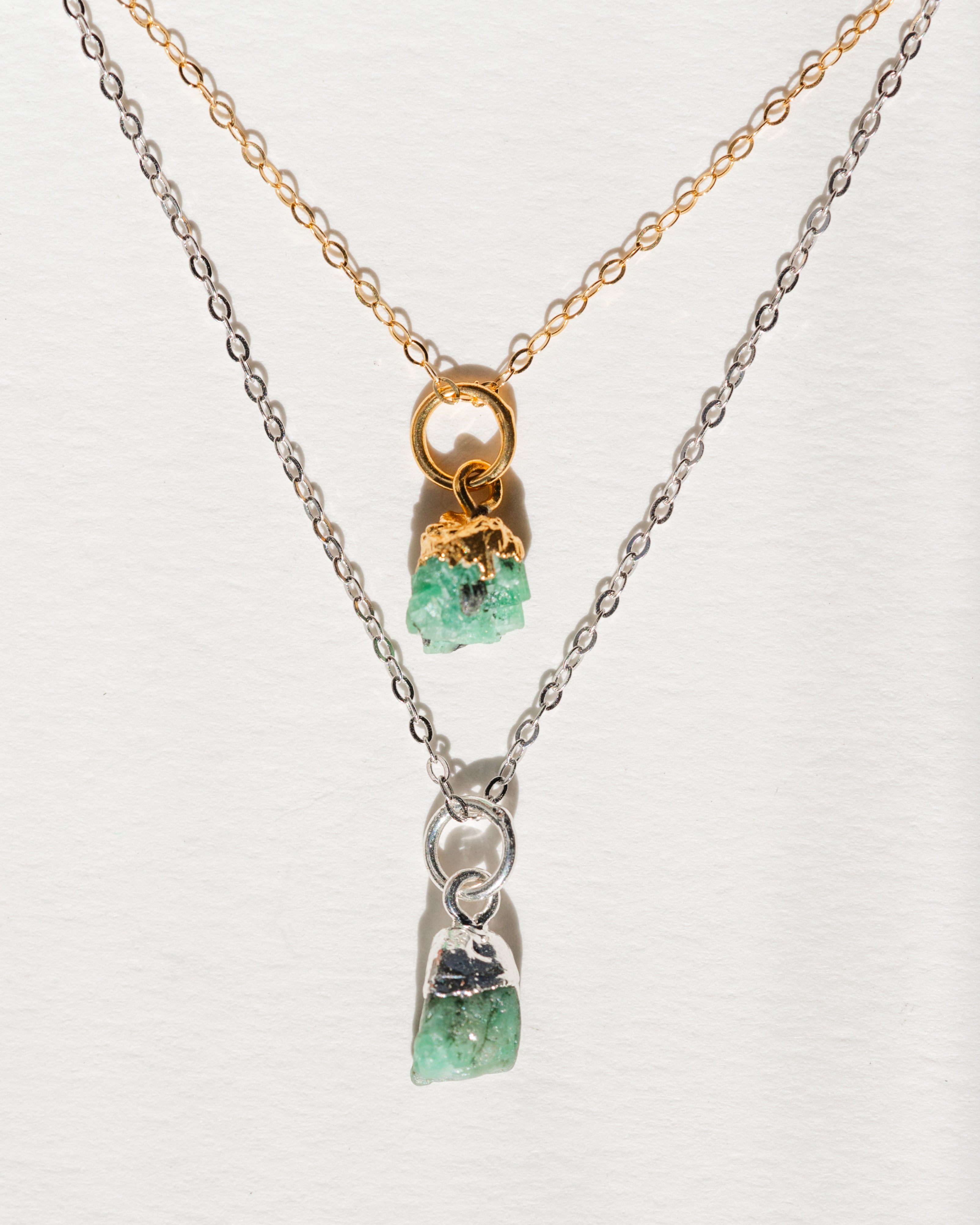 May Birthstone | Emerald Necklace