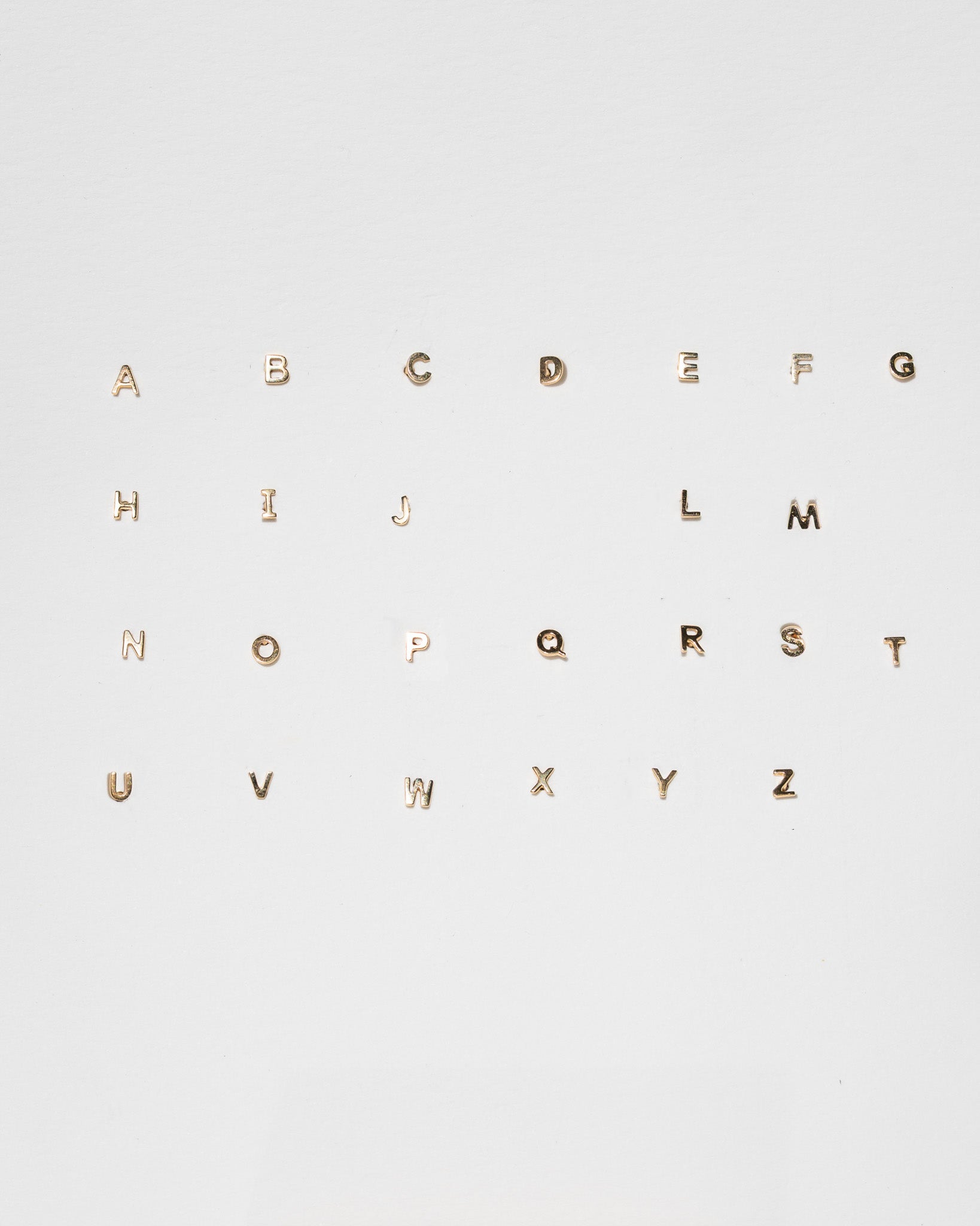 Alphabet Stud | 14k Solid Gold