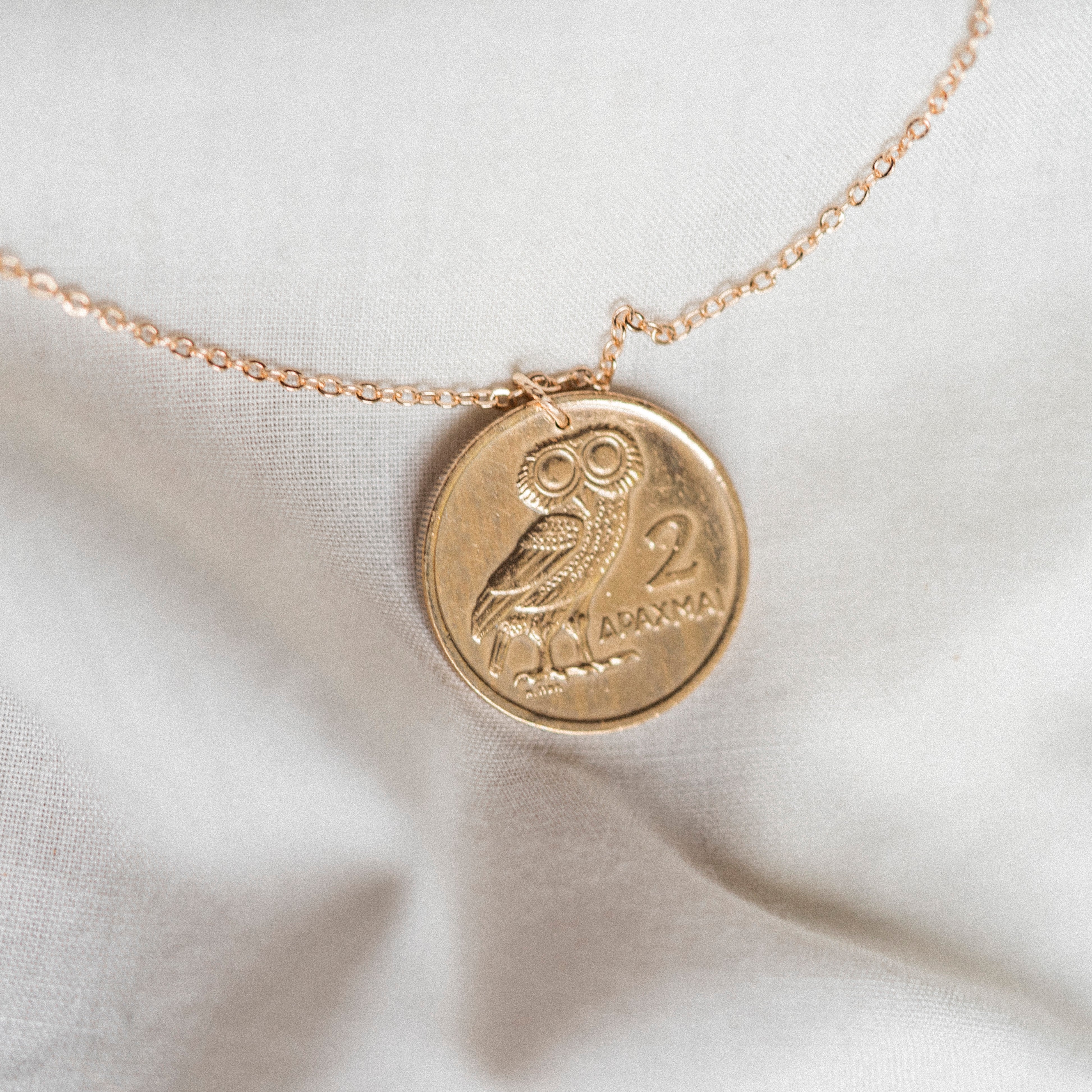 Greece | Owl Coin Necklace