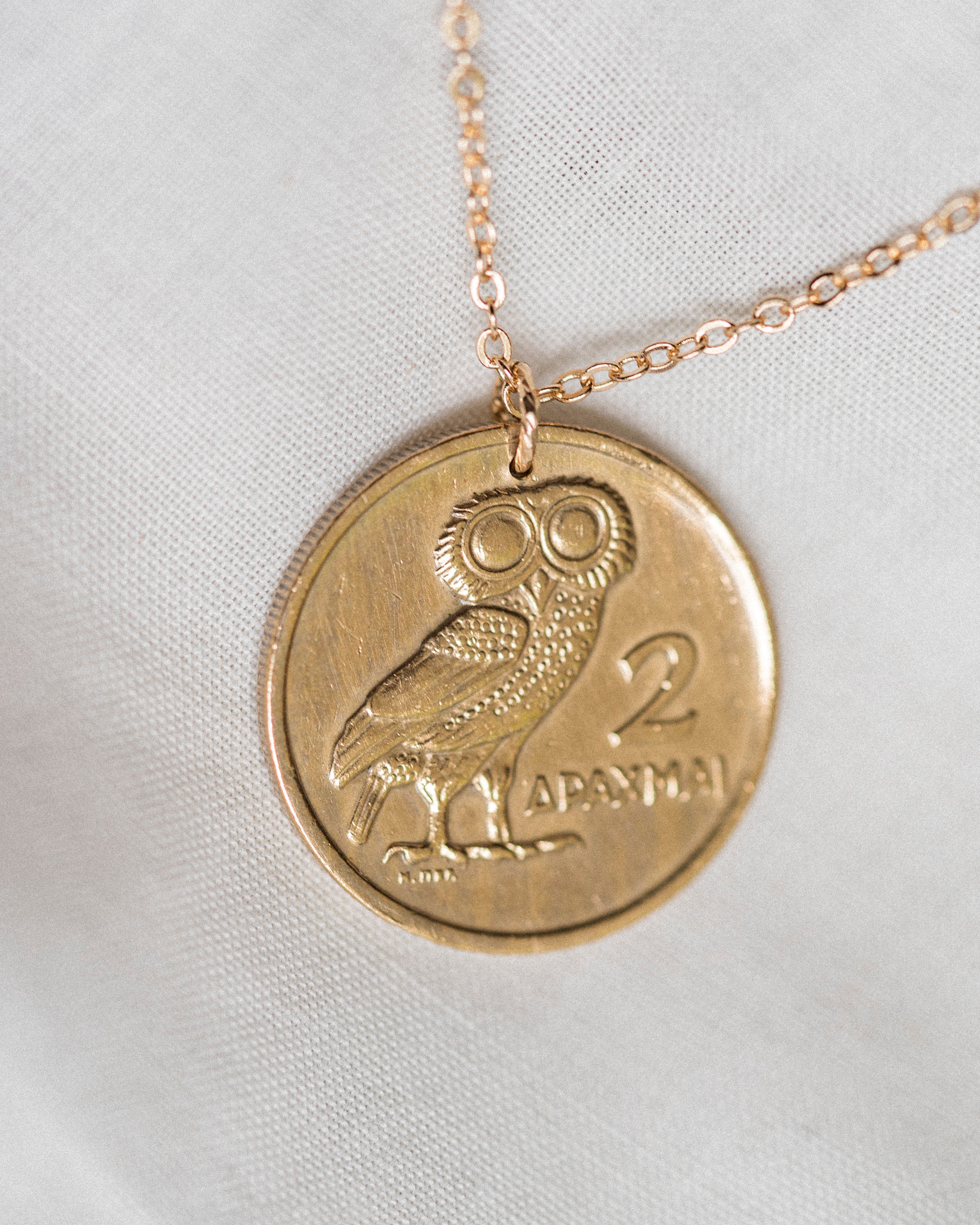 Greece | Owl Coin Necklace