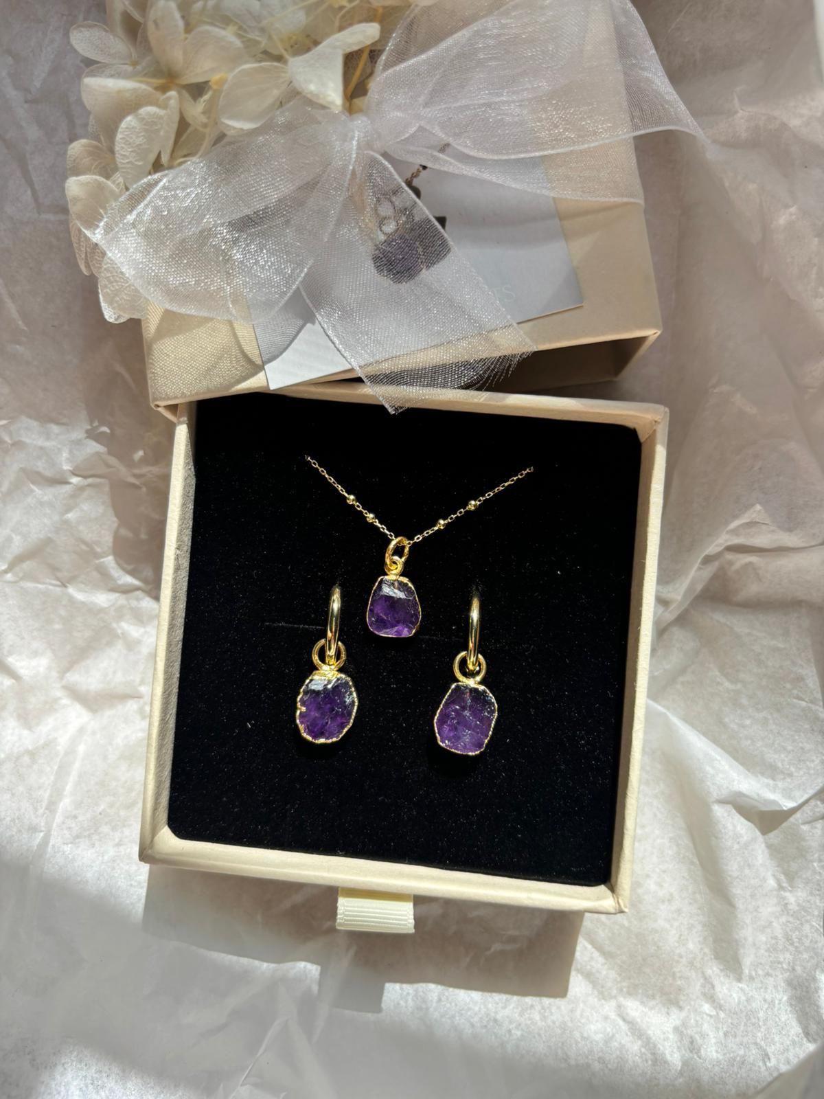 February Birthstone | Amethyst Earrings