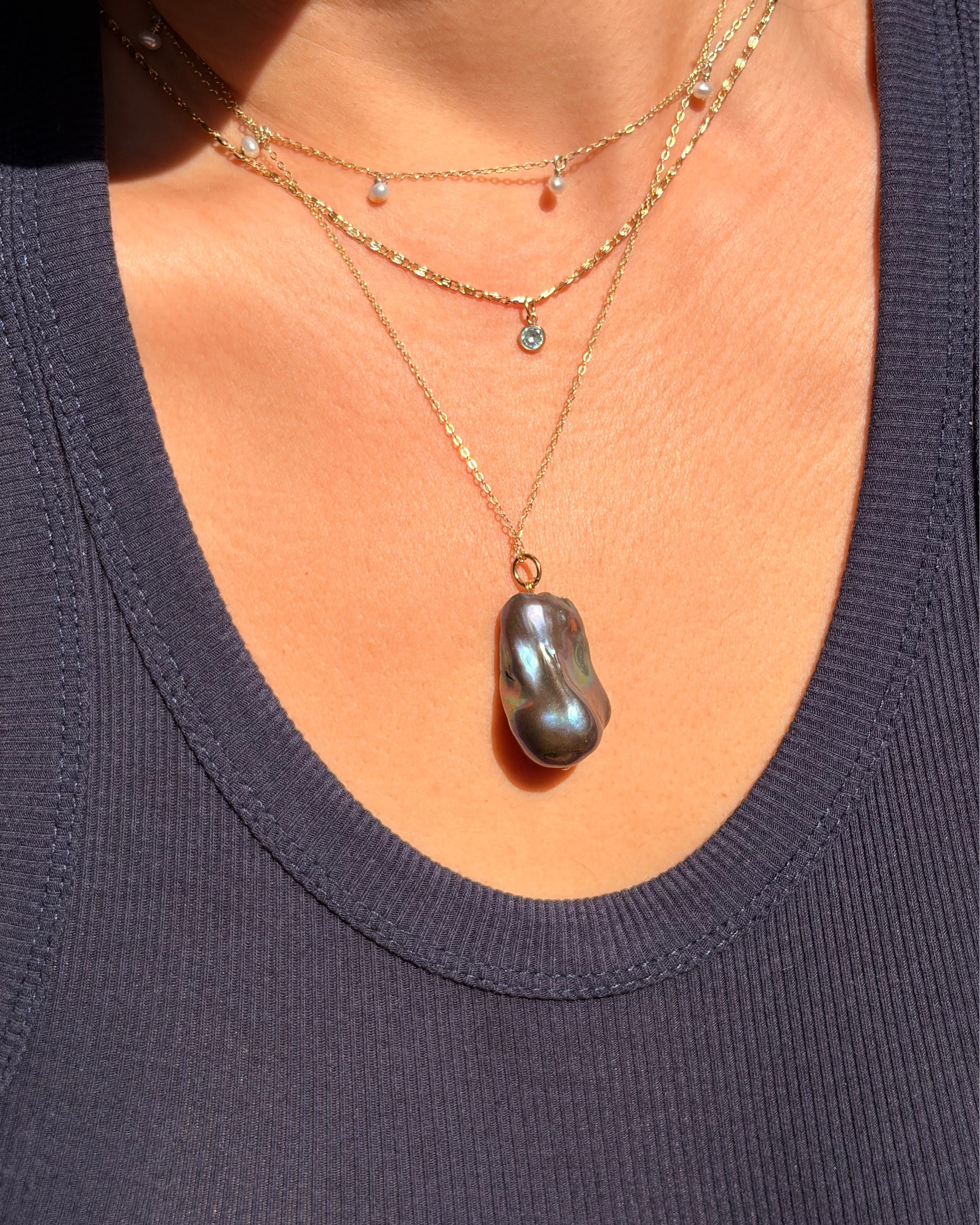 Morgana Black Pearl Pendants