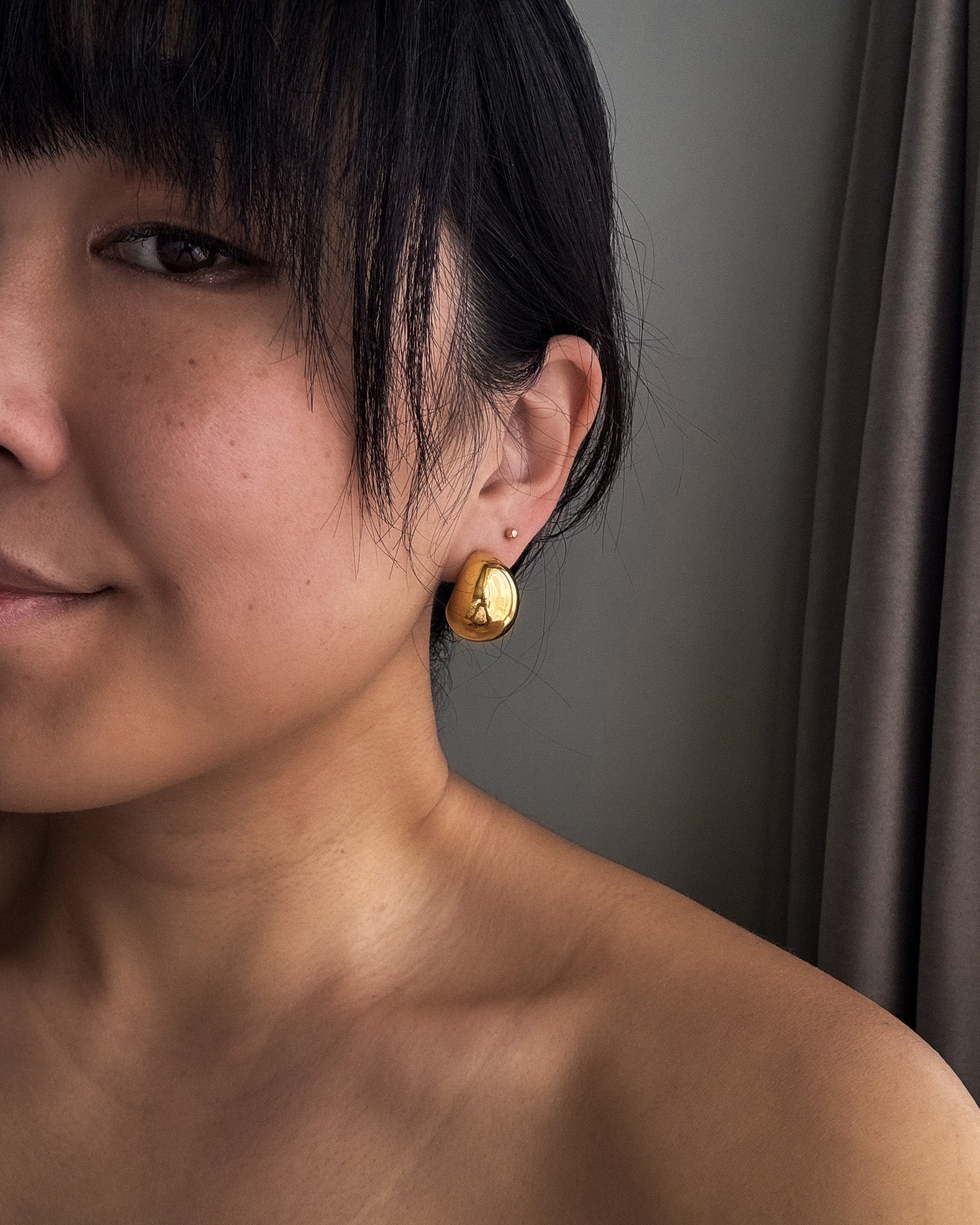 Large Dome Earrings