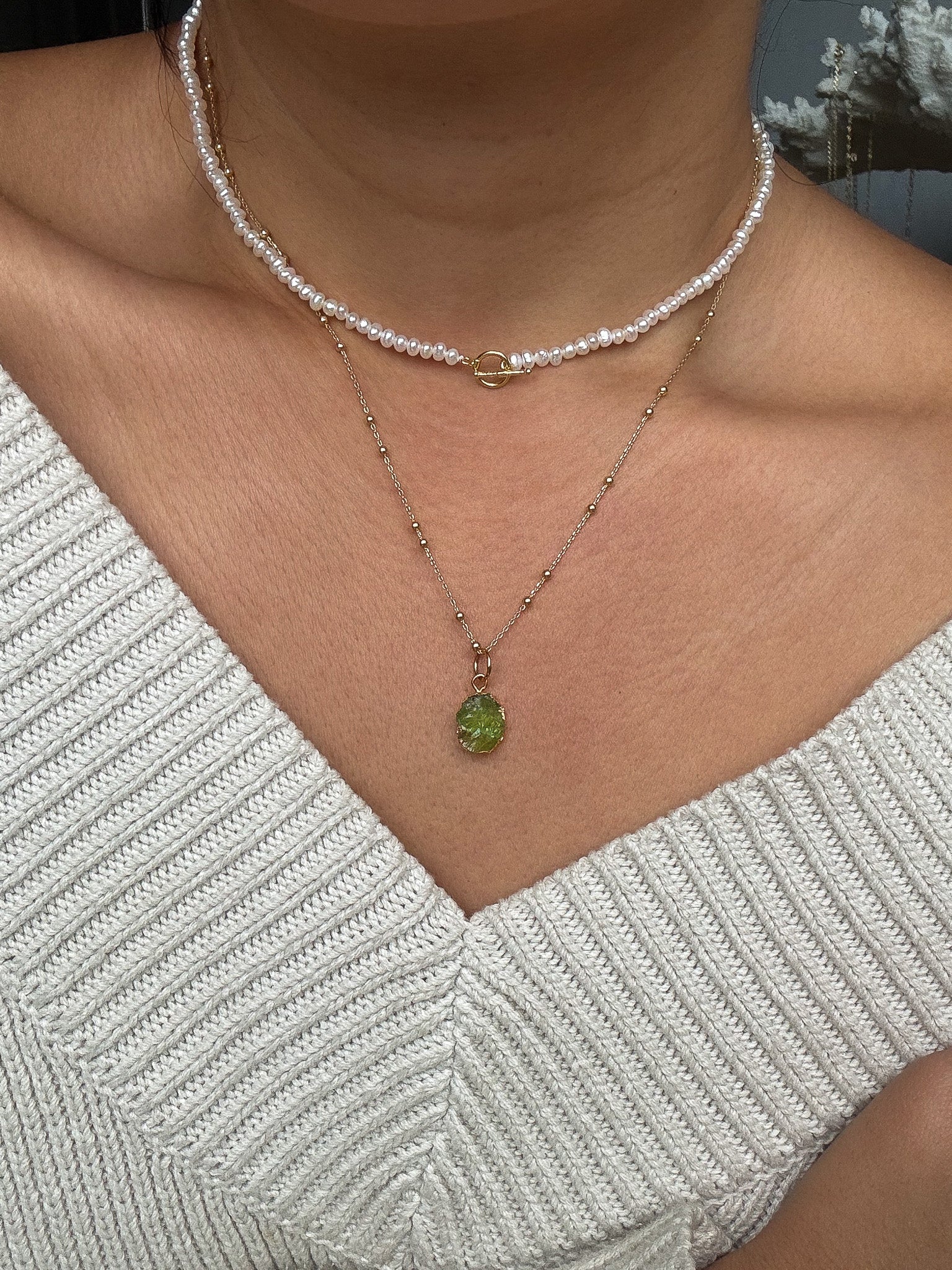 August Birthstone | Peridot Necklace