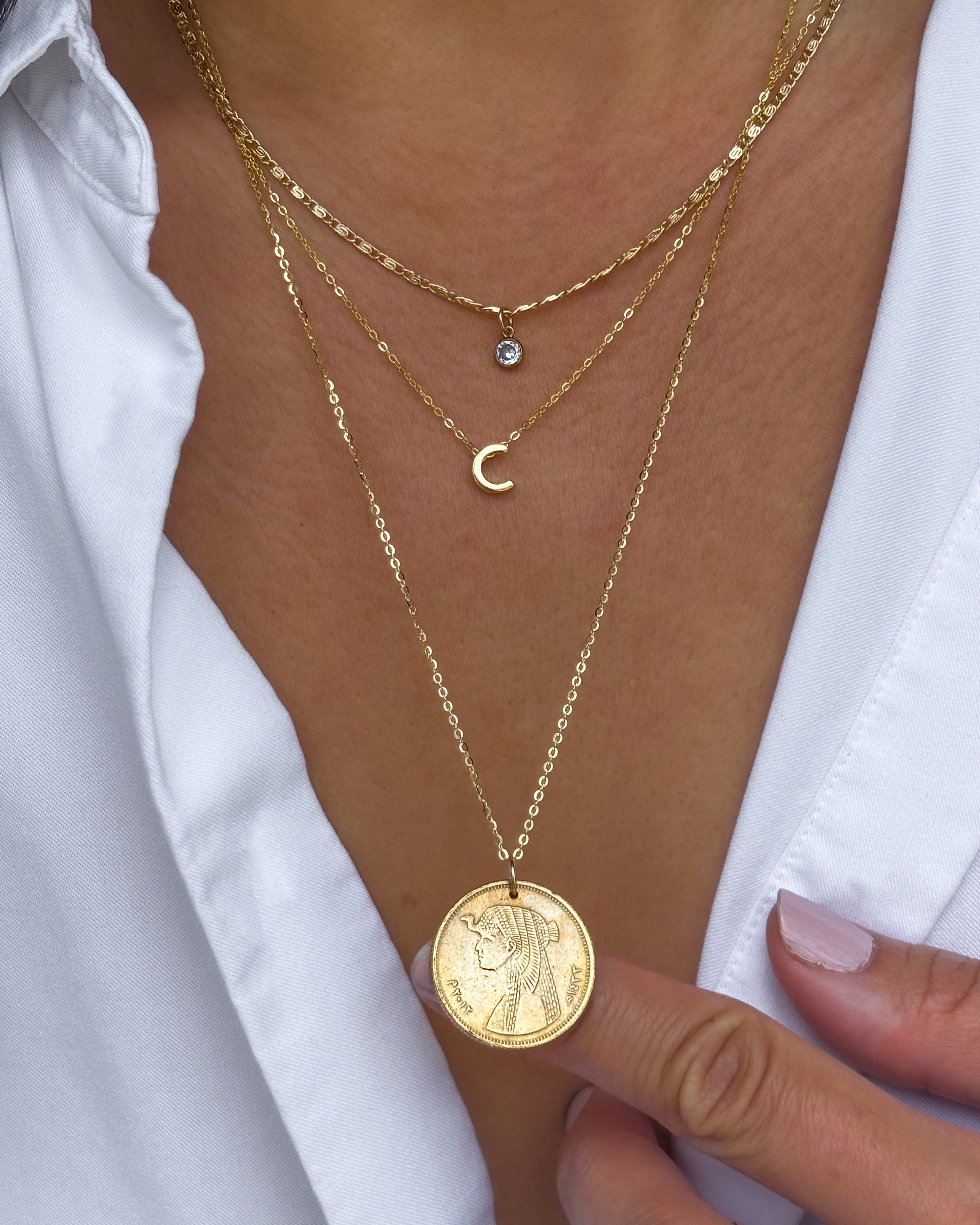 Egypt | Cleopatra Coin Necklace