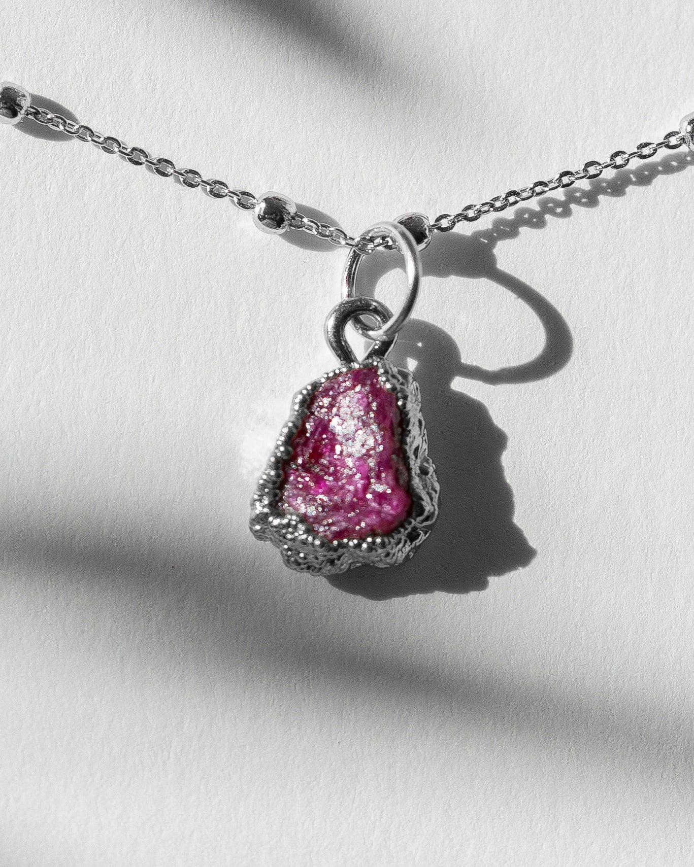 July Birthstone | Ruby Necklace