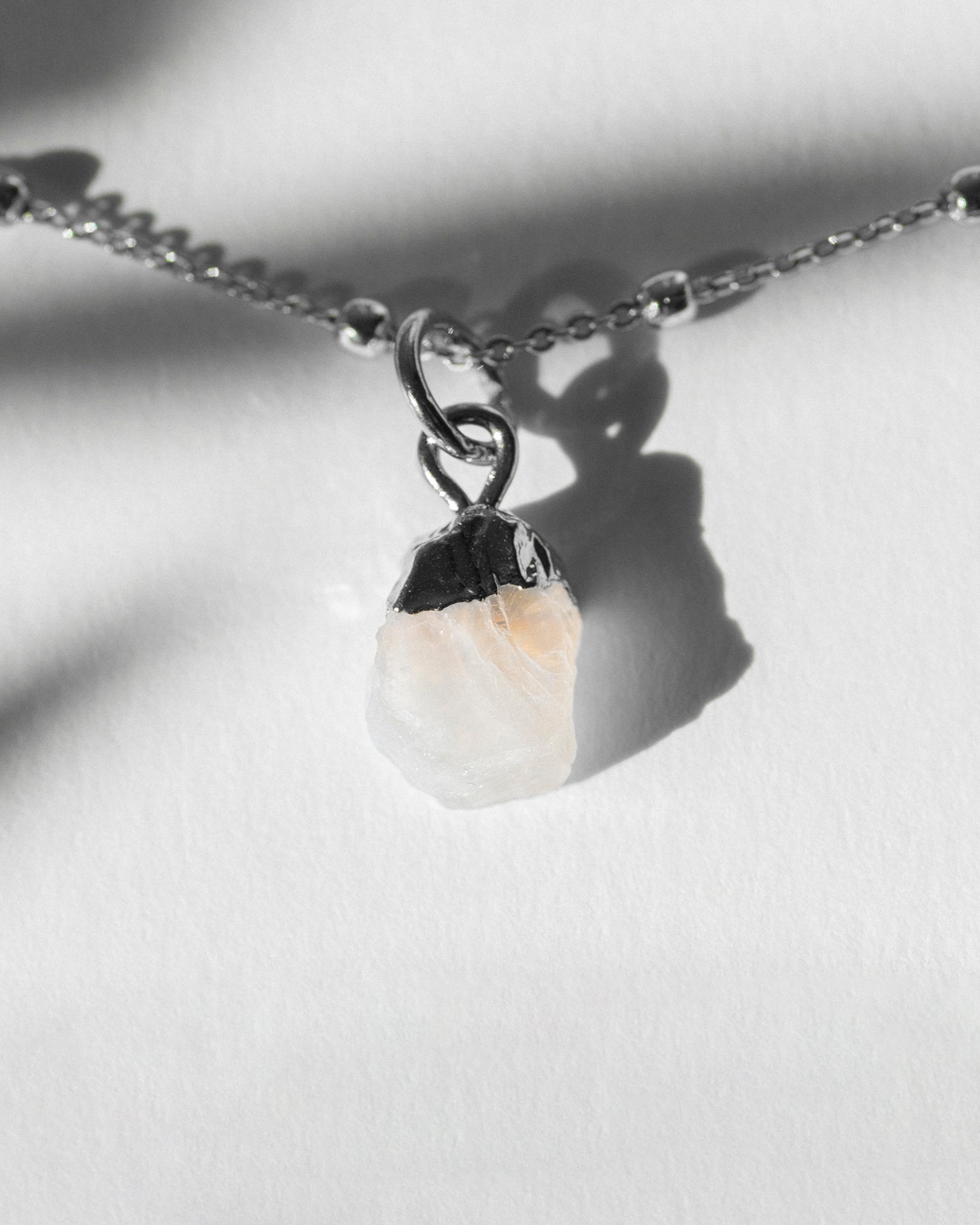 June | Moonstone Birthstone Necklace