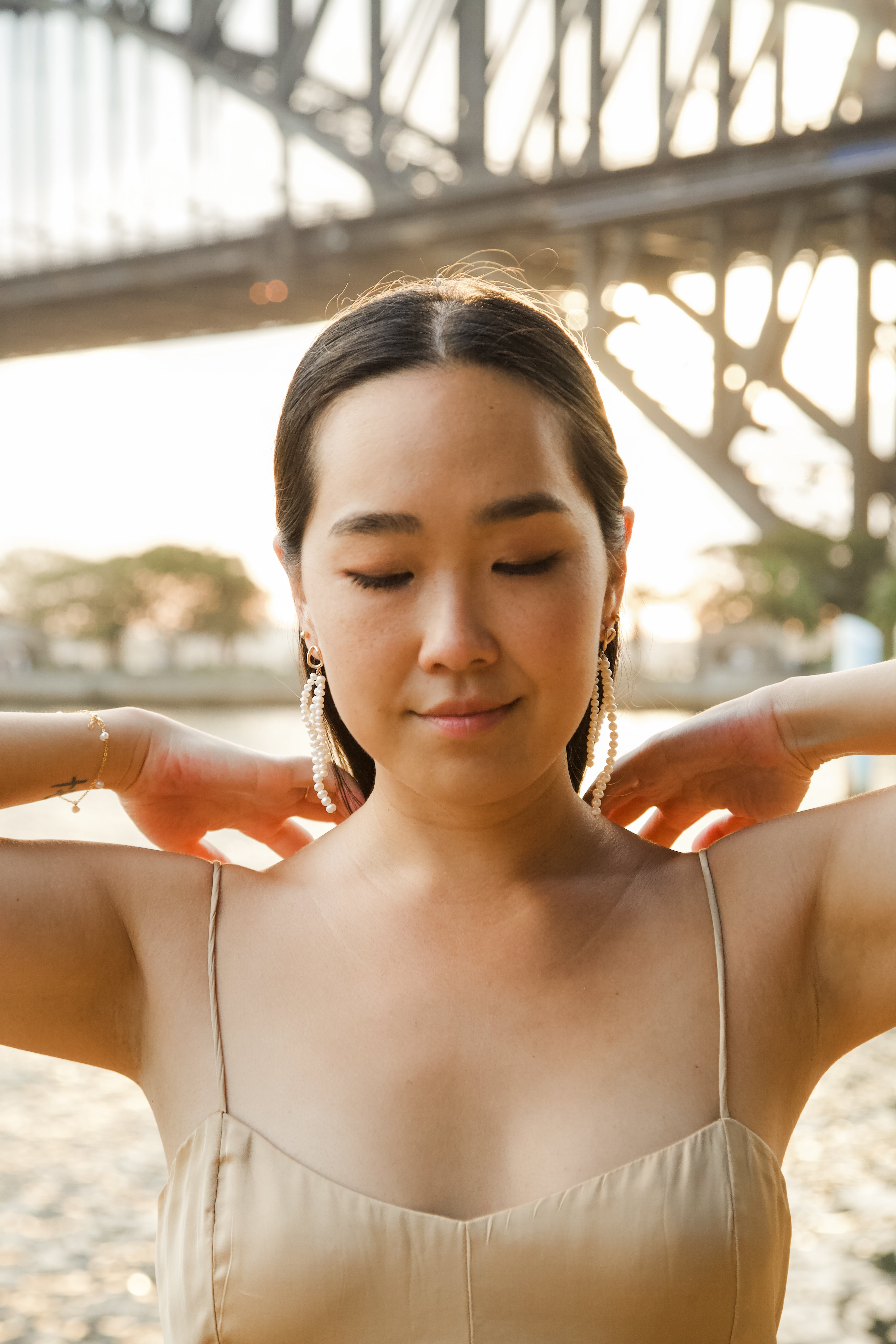 Coral Pearl Earrings