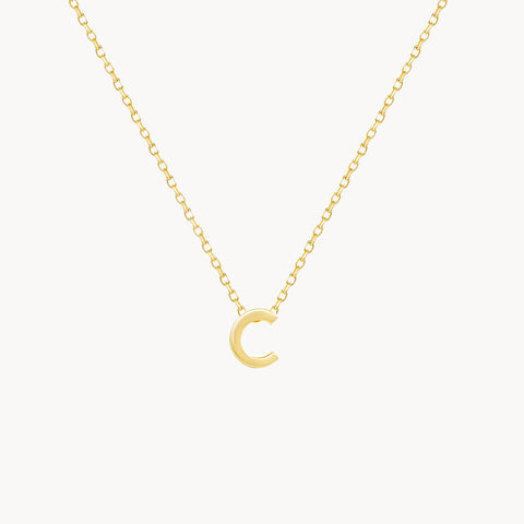 C Initial Necklace