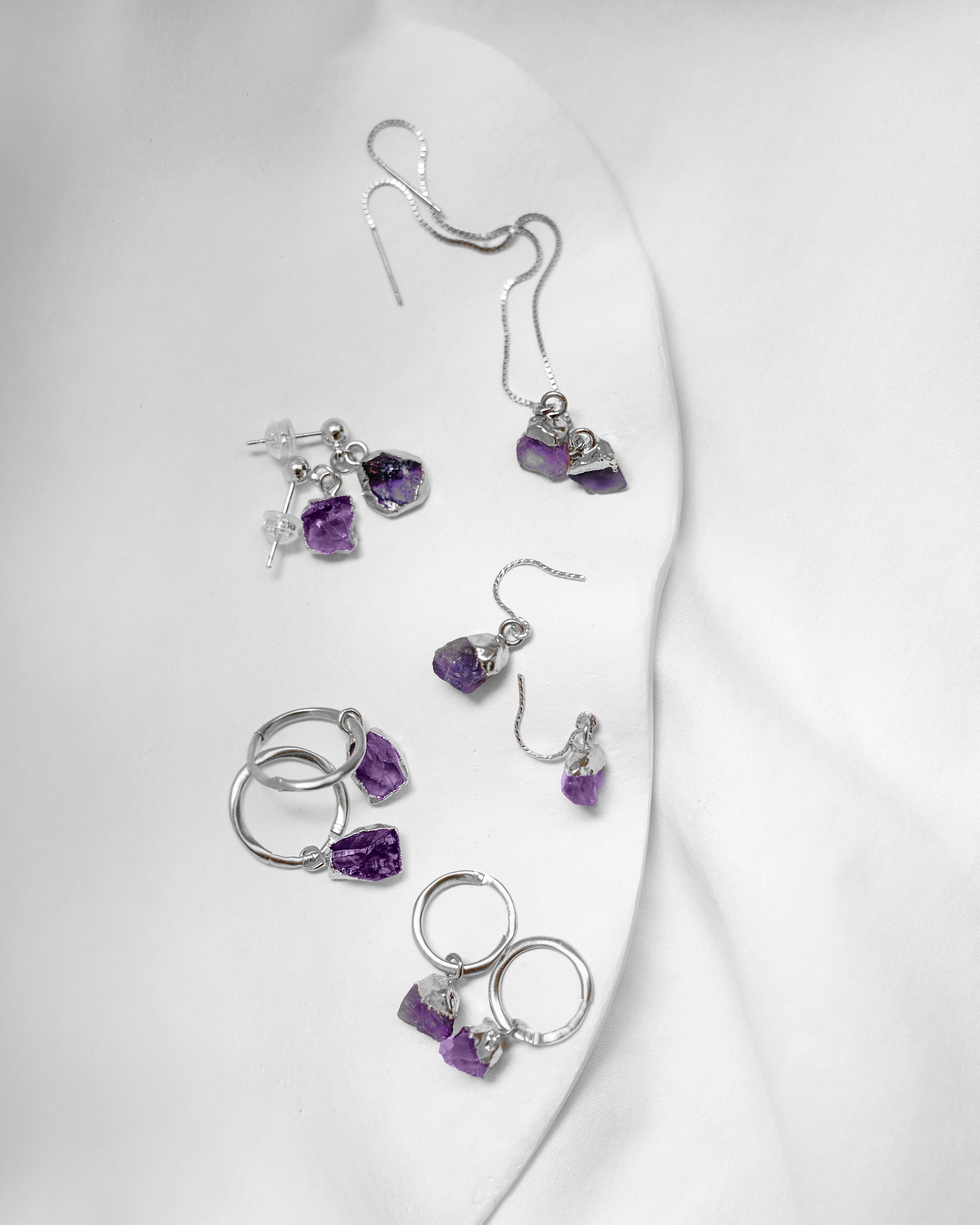 February Birthstone | Amethyst Earrings
