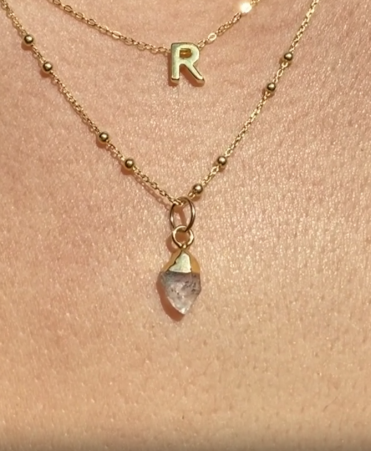 April | Herkimer Diamond Birthstone Necklace
