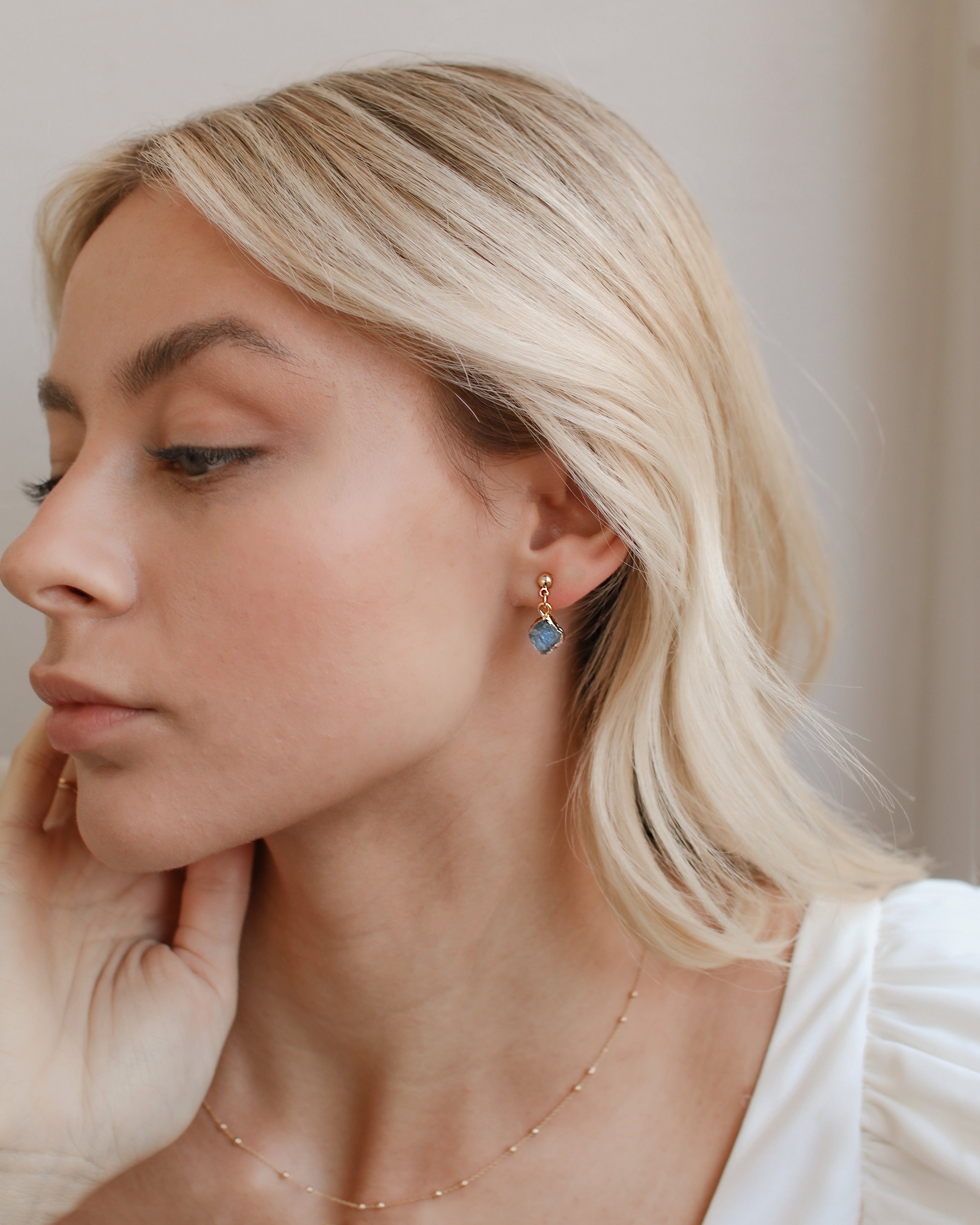 March | Aquamarine Birthstone Earrings