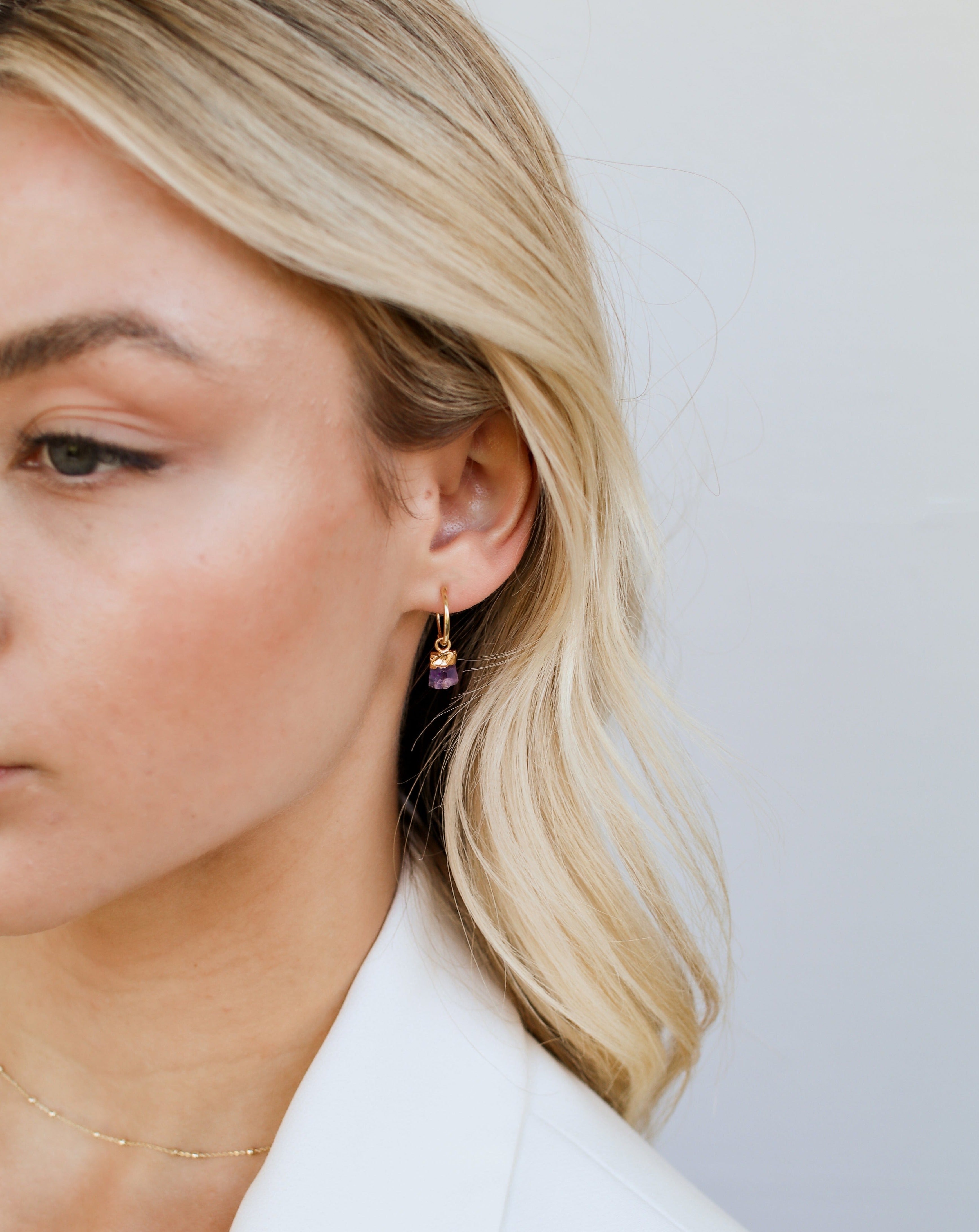 February | Amethyst Earrings