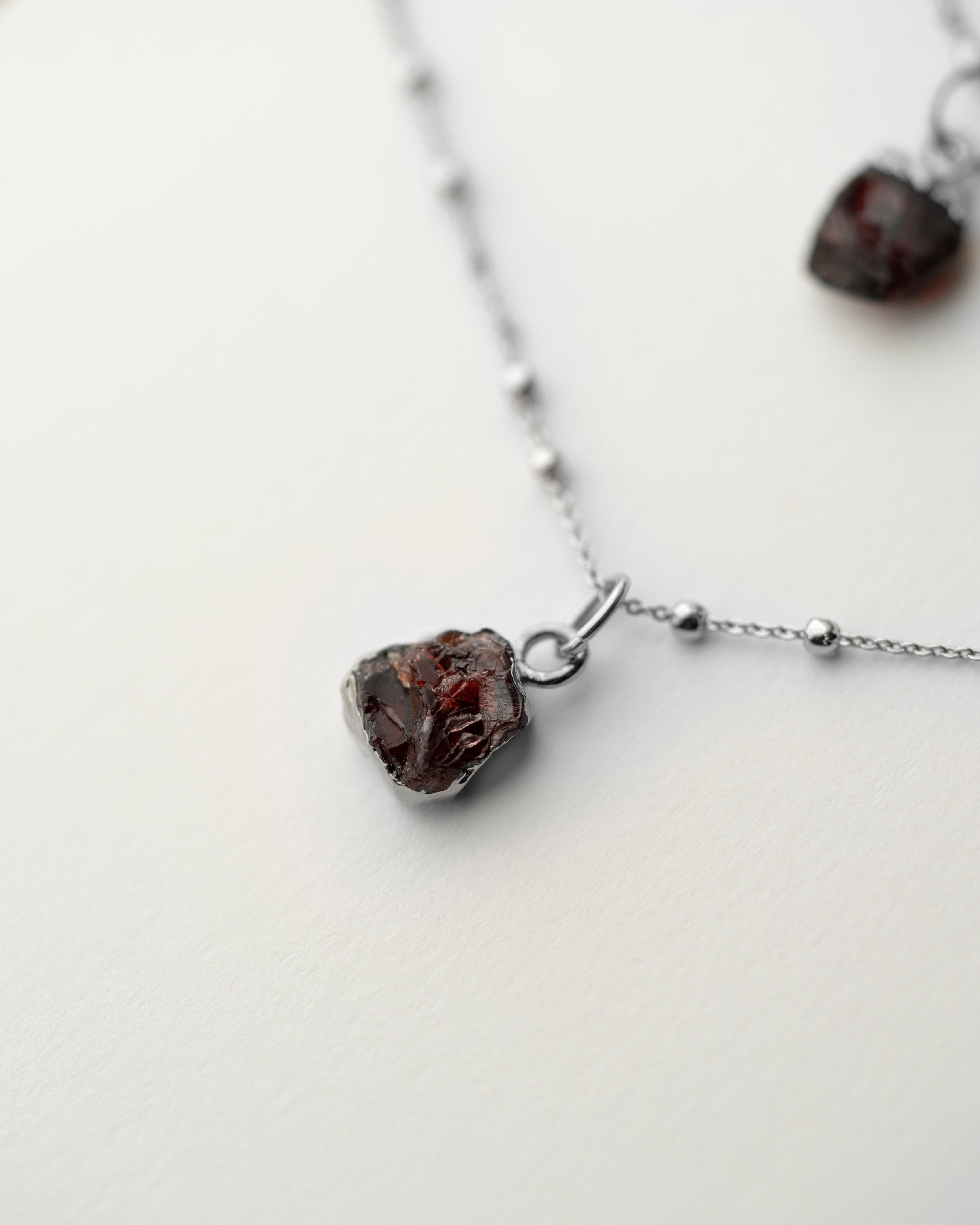 January | Garnet Birthstone Necklace