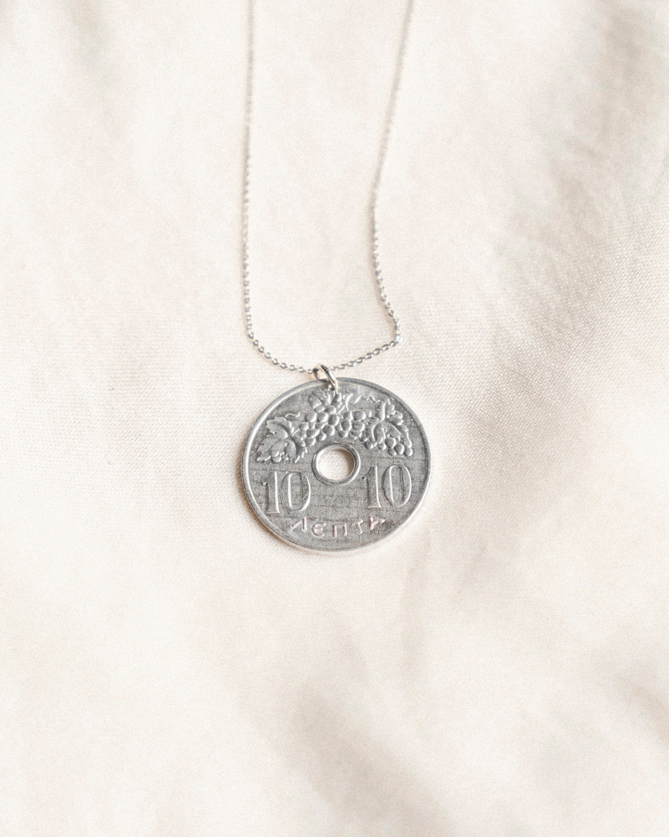 Greece | Grapes Coin Necklace