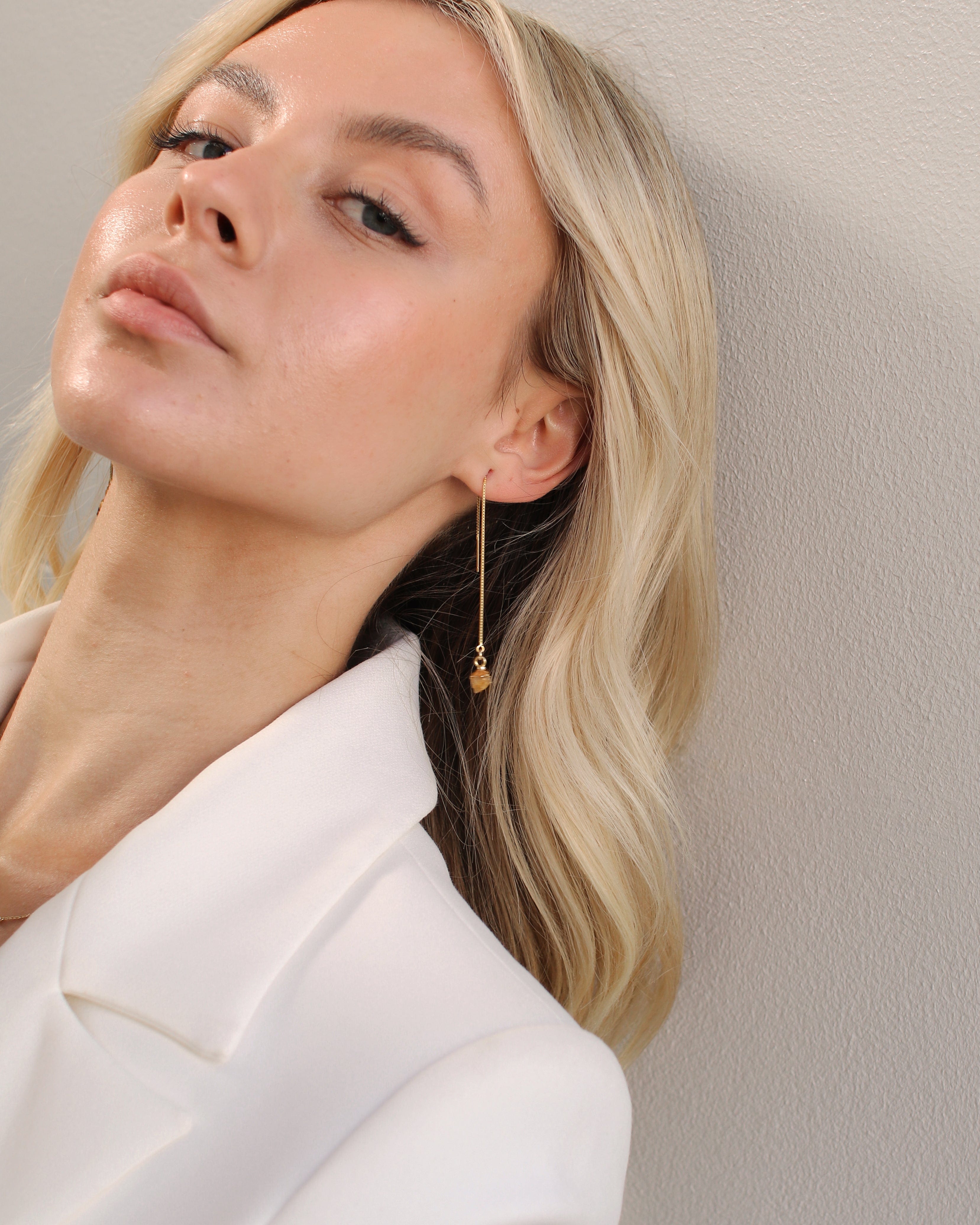 November | Citrine Birthstone Earrings