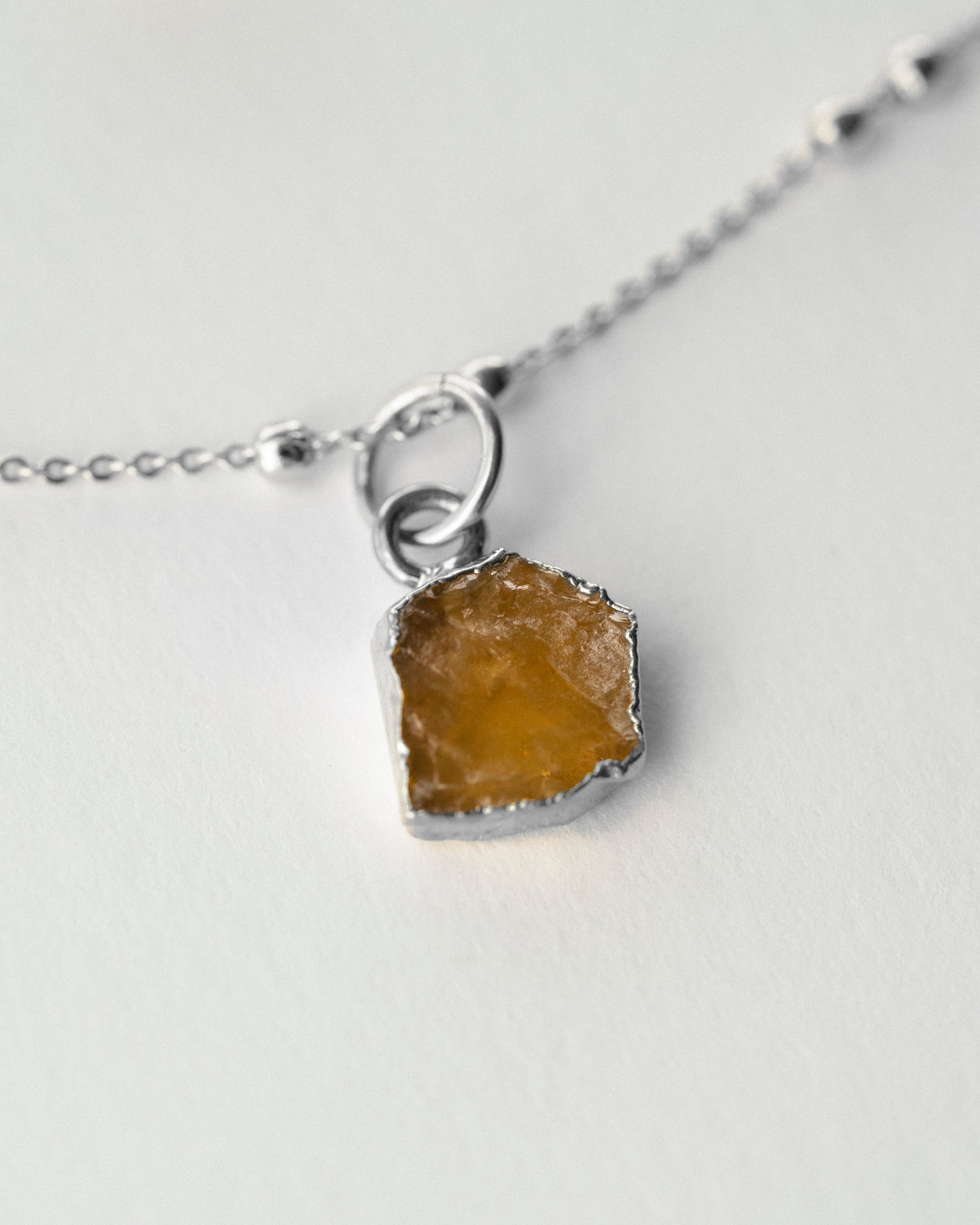 November | Citrine Birthstone Necklace