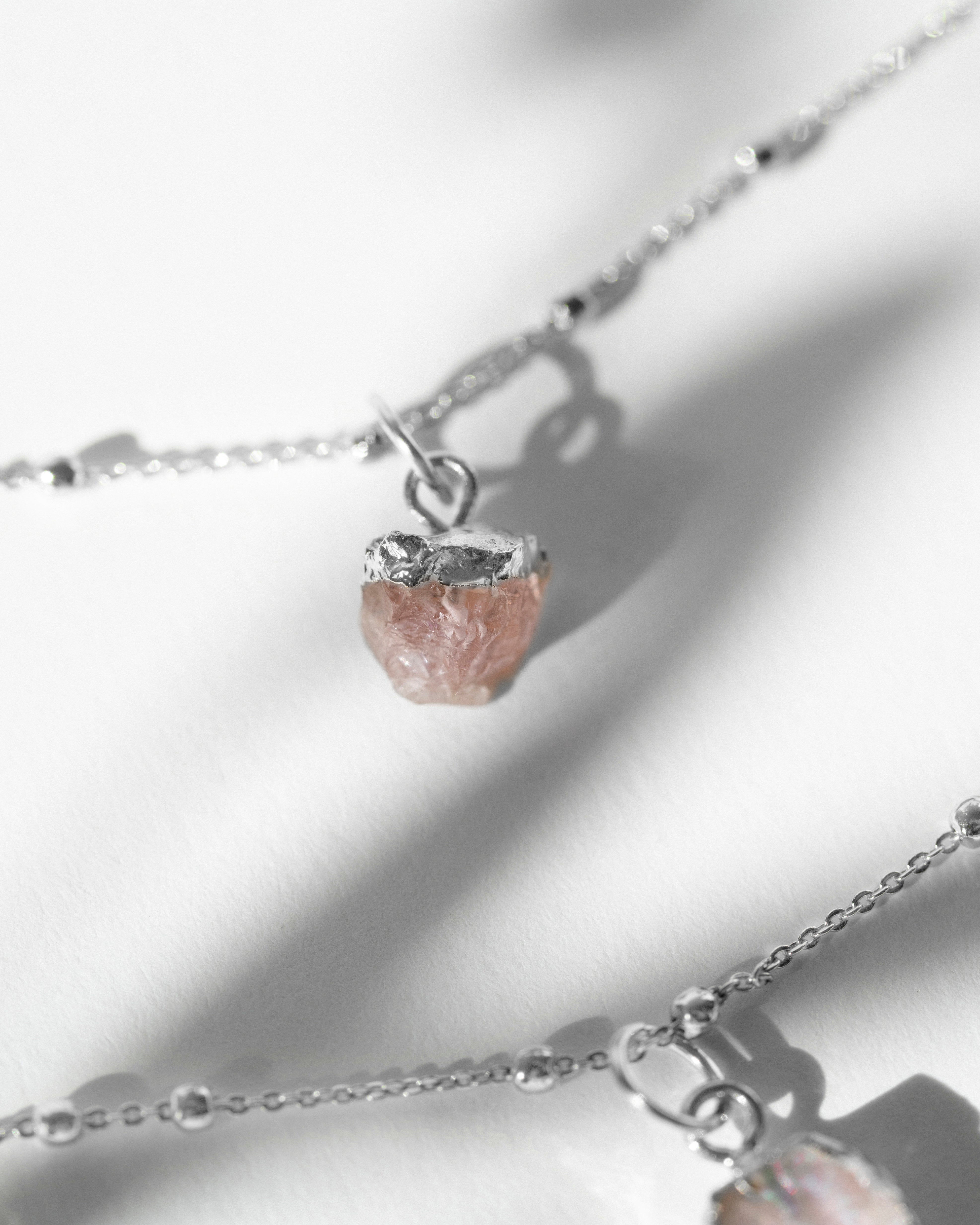 October Birthstone | Rose Quartz Necklace
