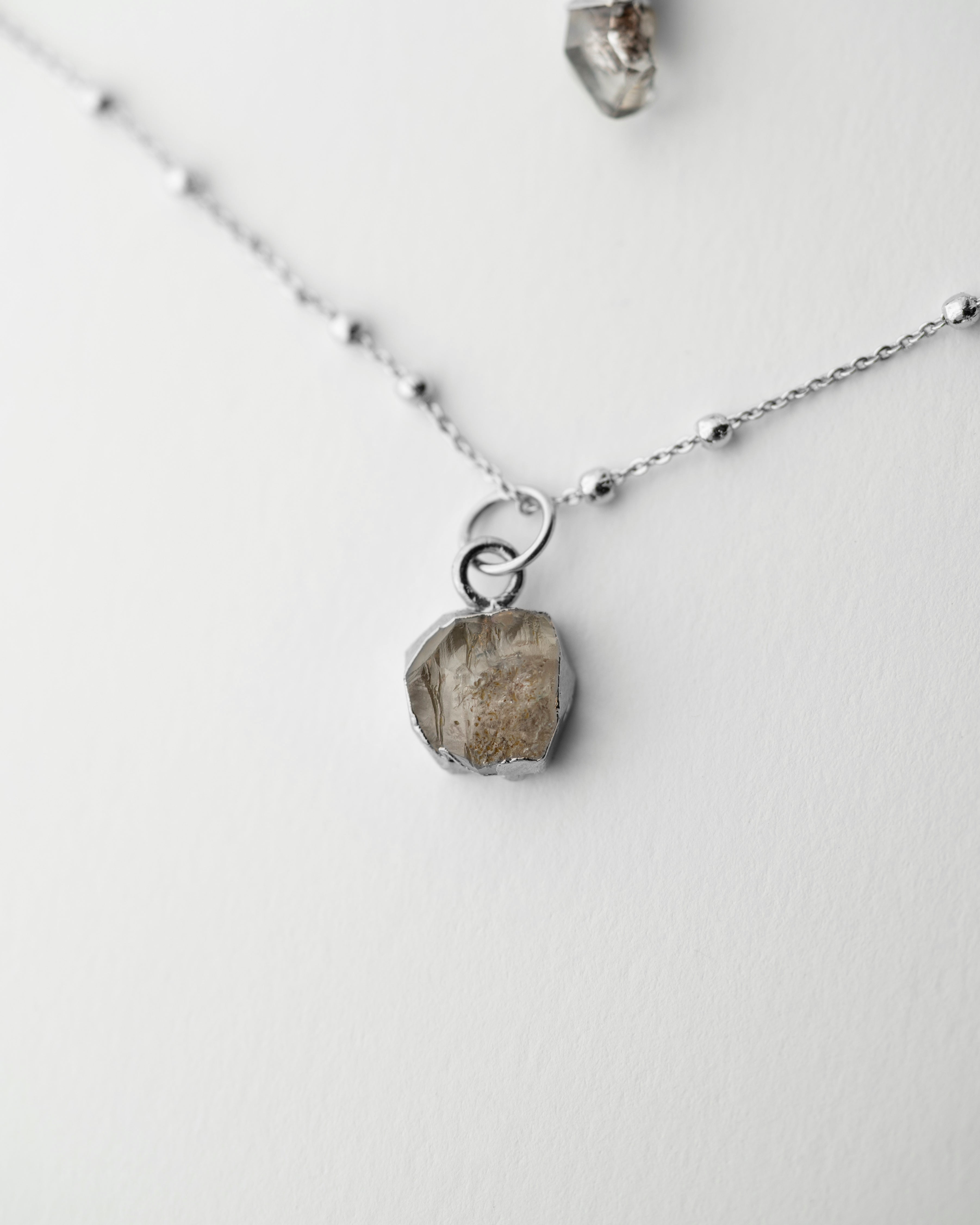 April | Herkimer Diamond Birthstone Necklace