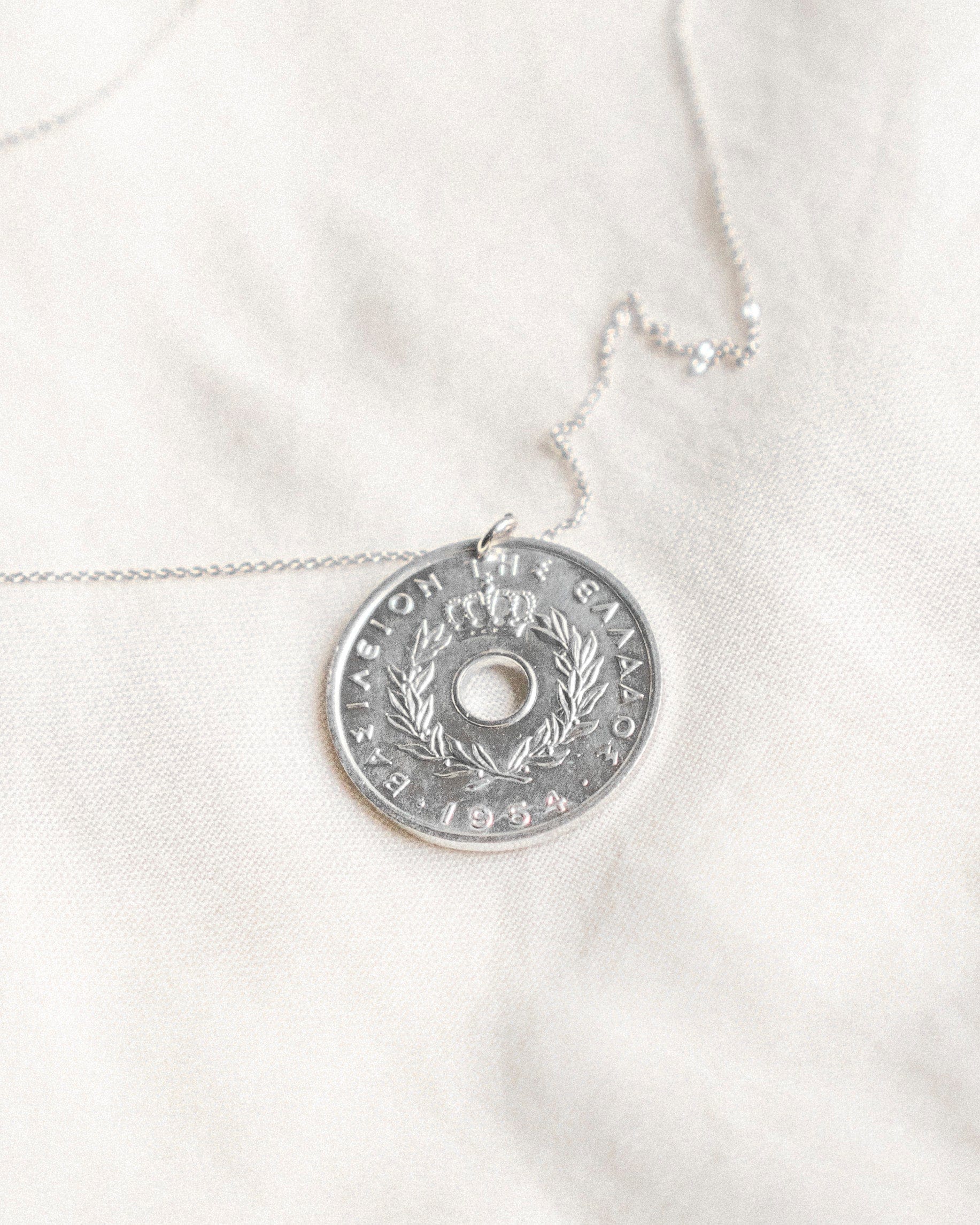 Greece | Grapes Coin Necklace