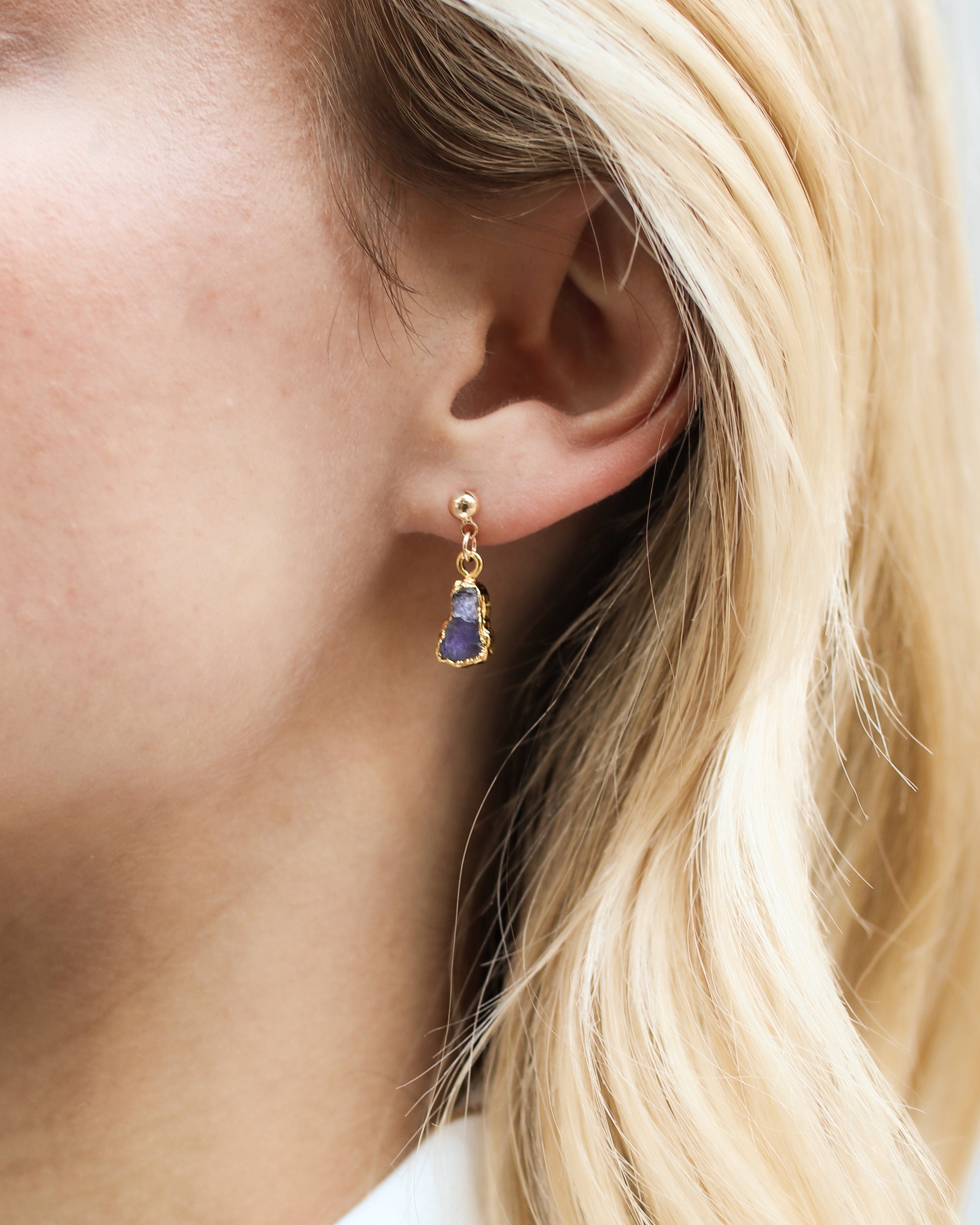 December | Tanzanite Birthstone Earrings