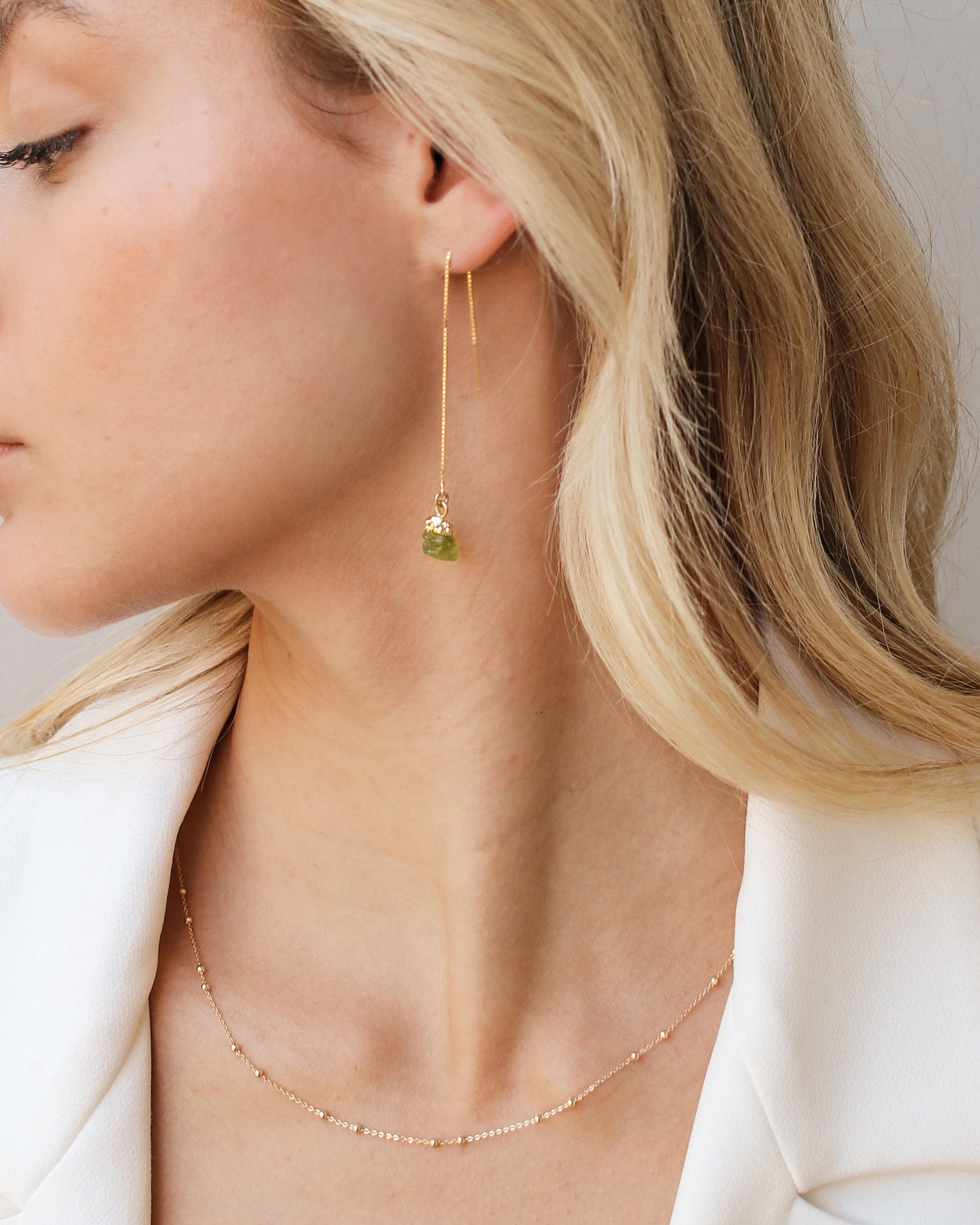 August | Peridot Birthstone Birthstone Earrings