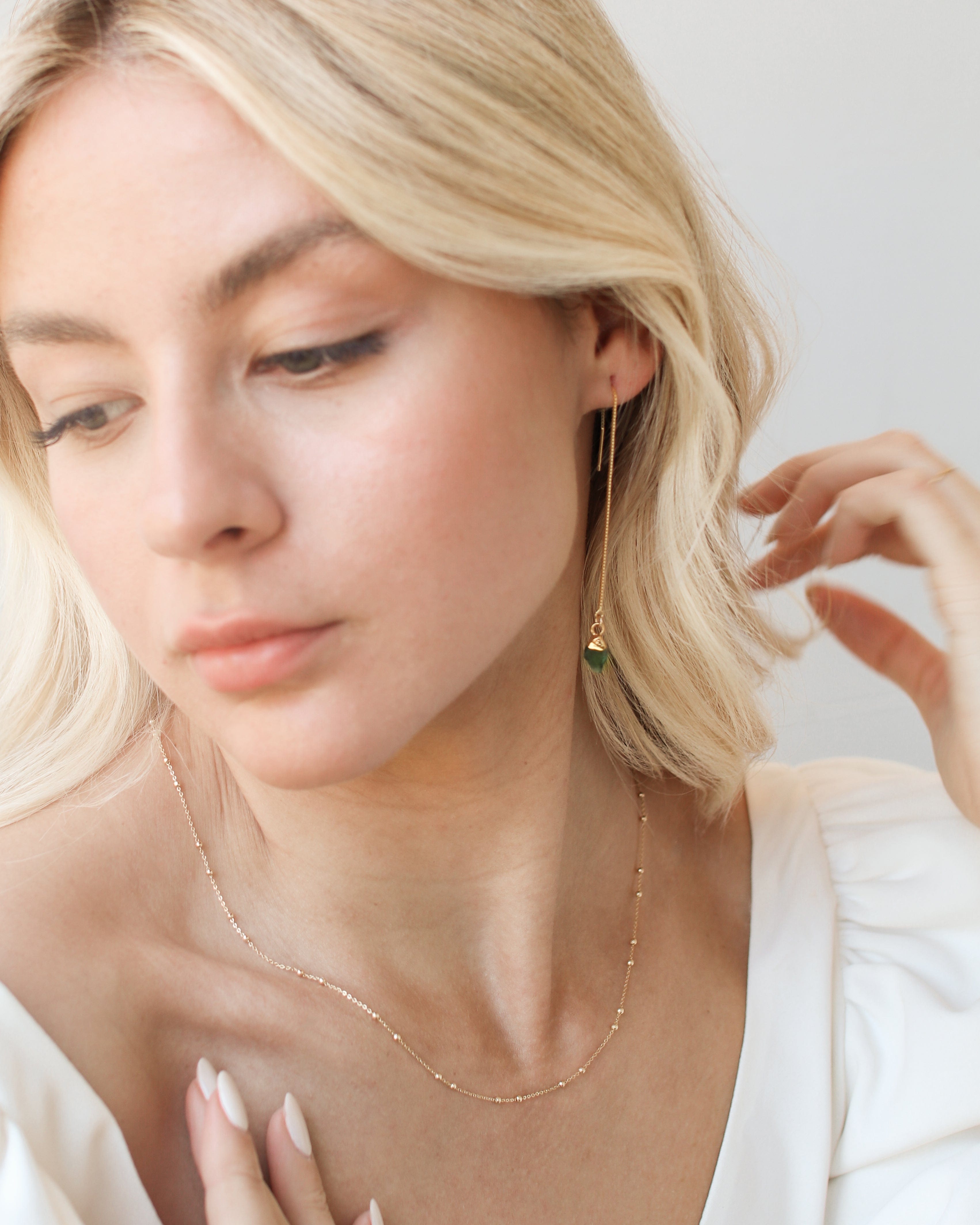 May | Emerald Birthstone Earrings