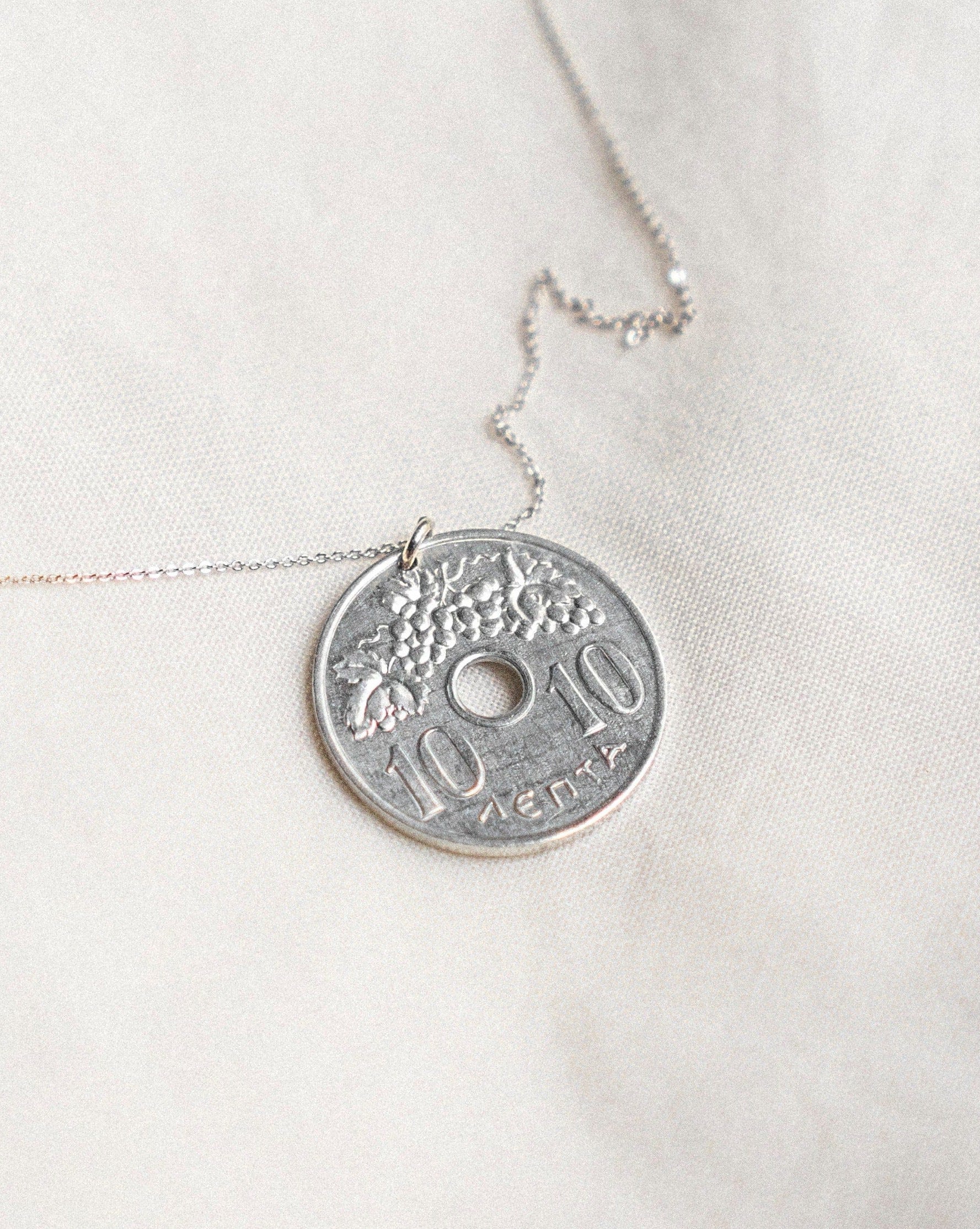 Greece | Grapes Coin Necklace