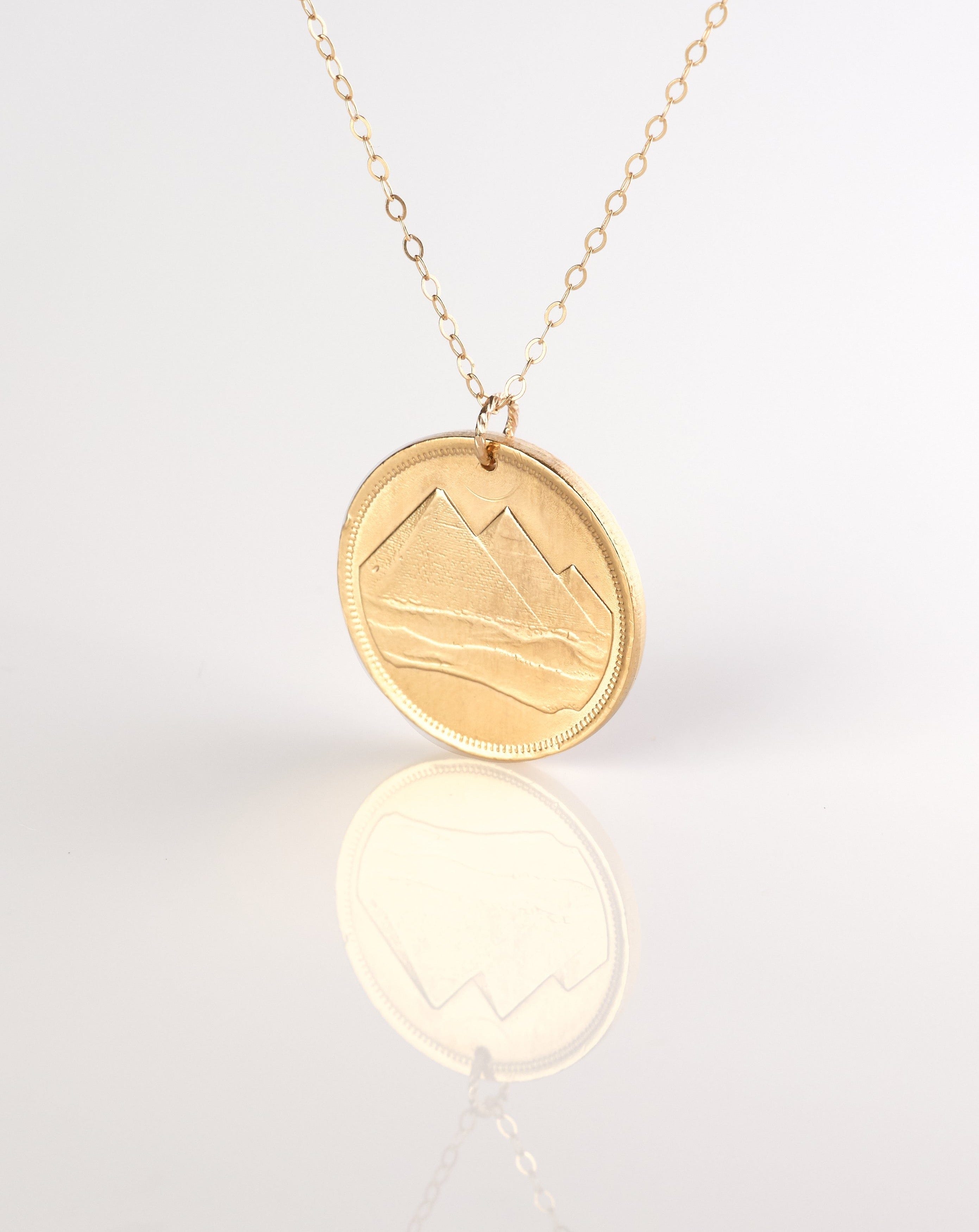 Egypt | Pyramids Coin Necklace