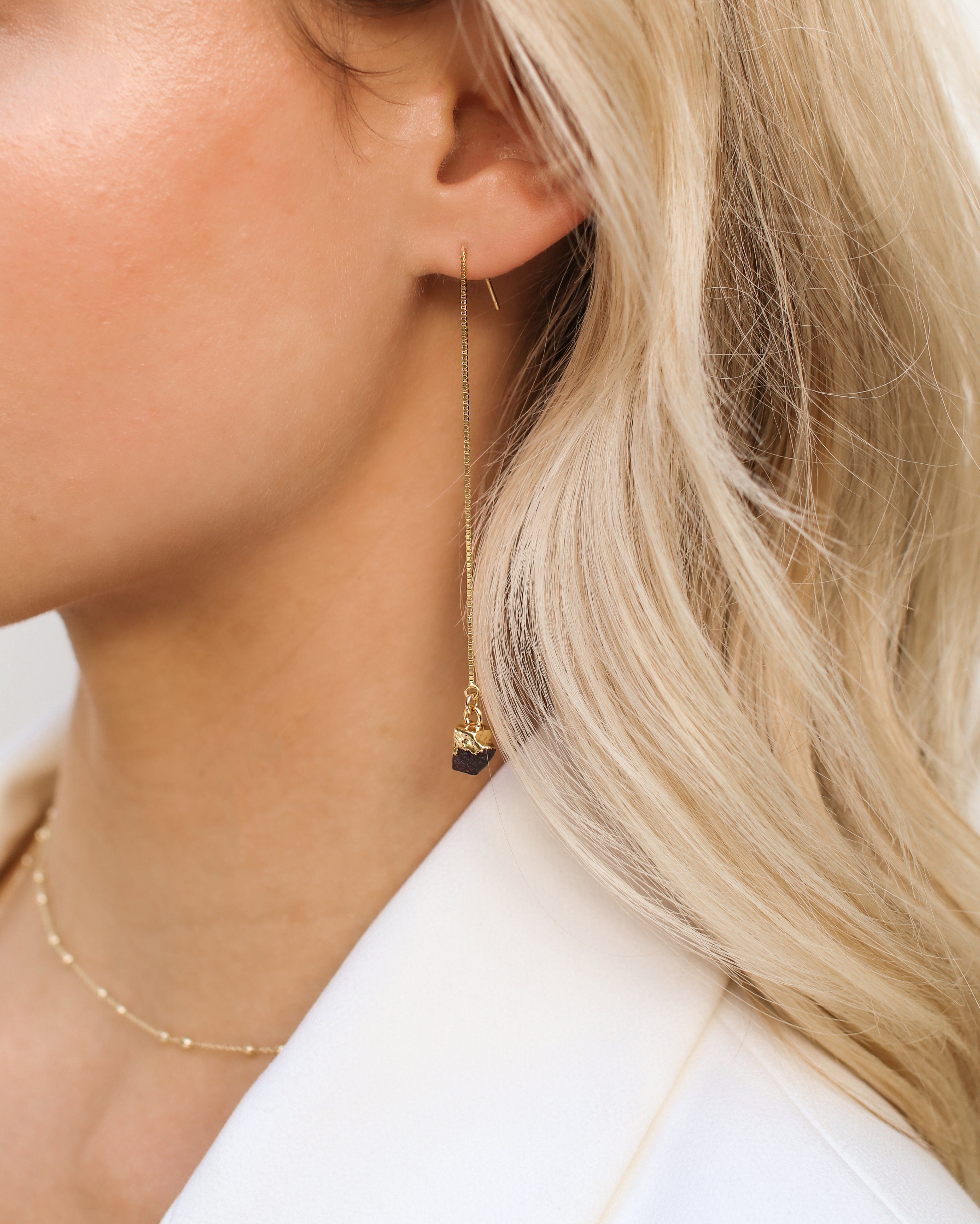 January | Garnet Earrings