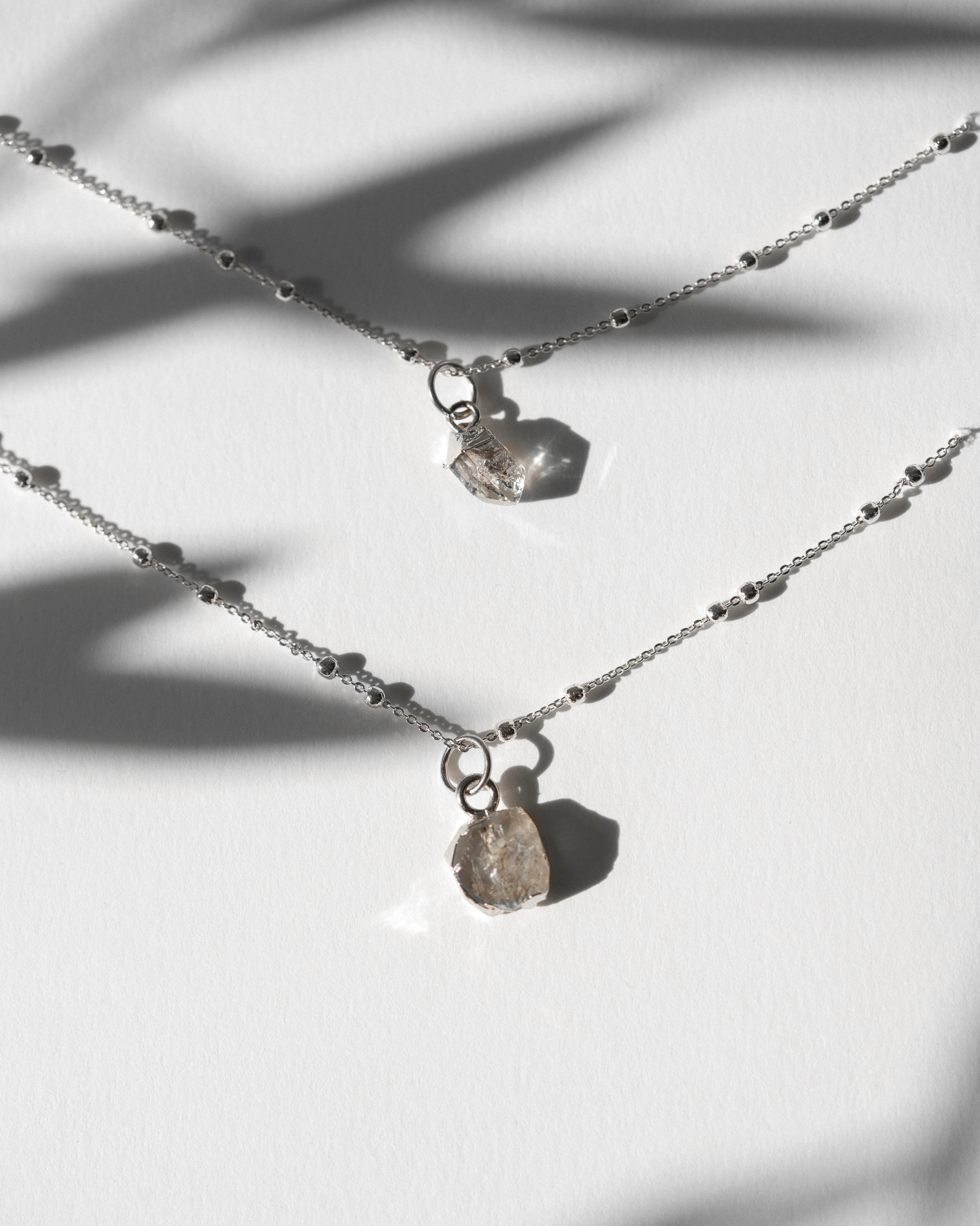 April | Herkimer Diamond Birthstone Necklace