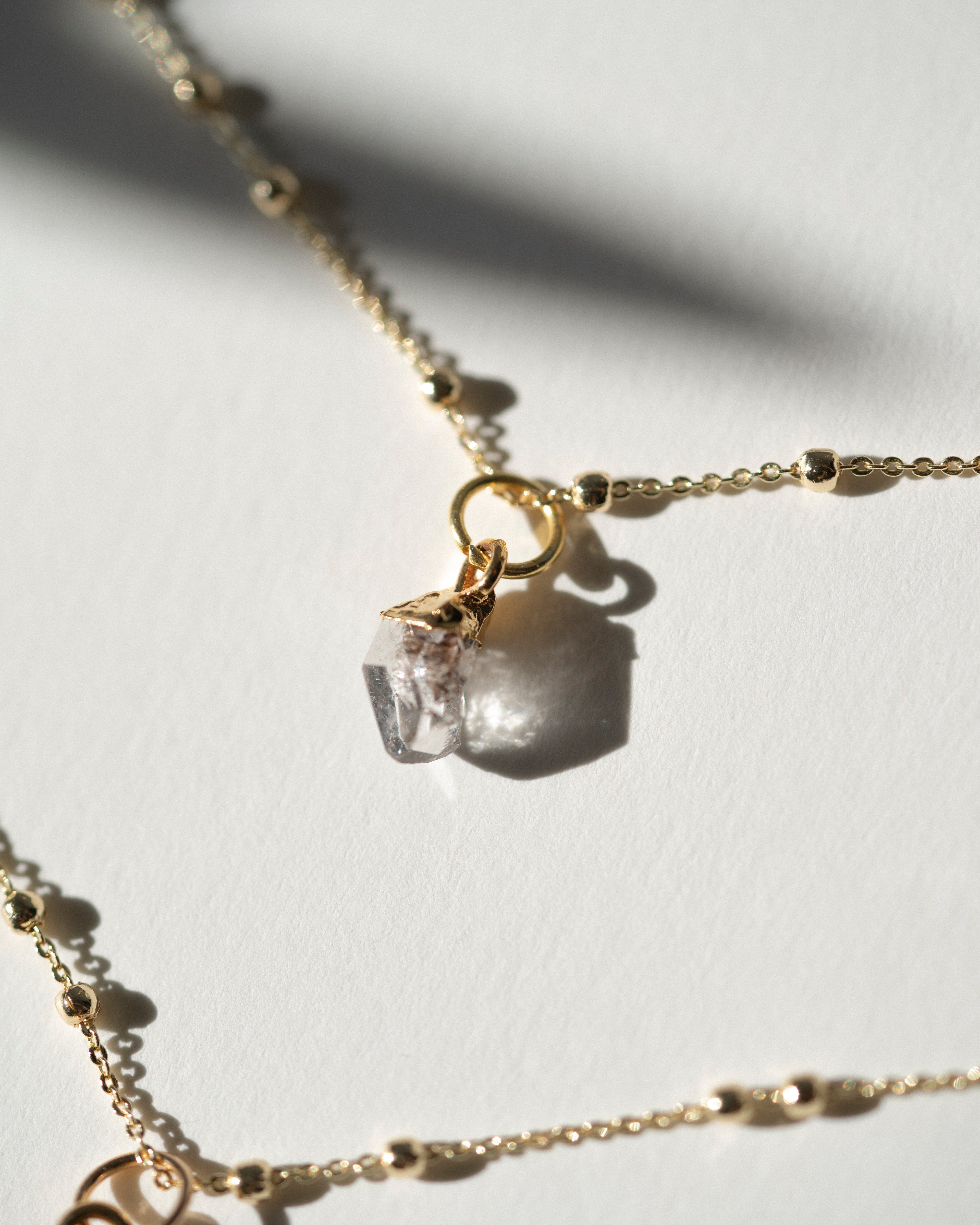 April | Herkimer Diamond Birthstone Necklace
