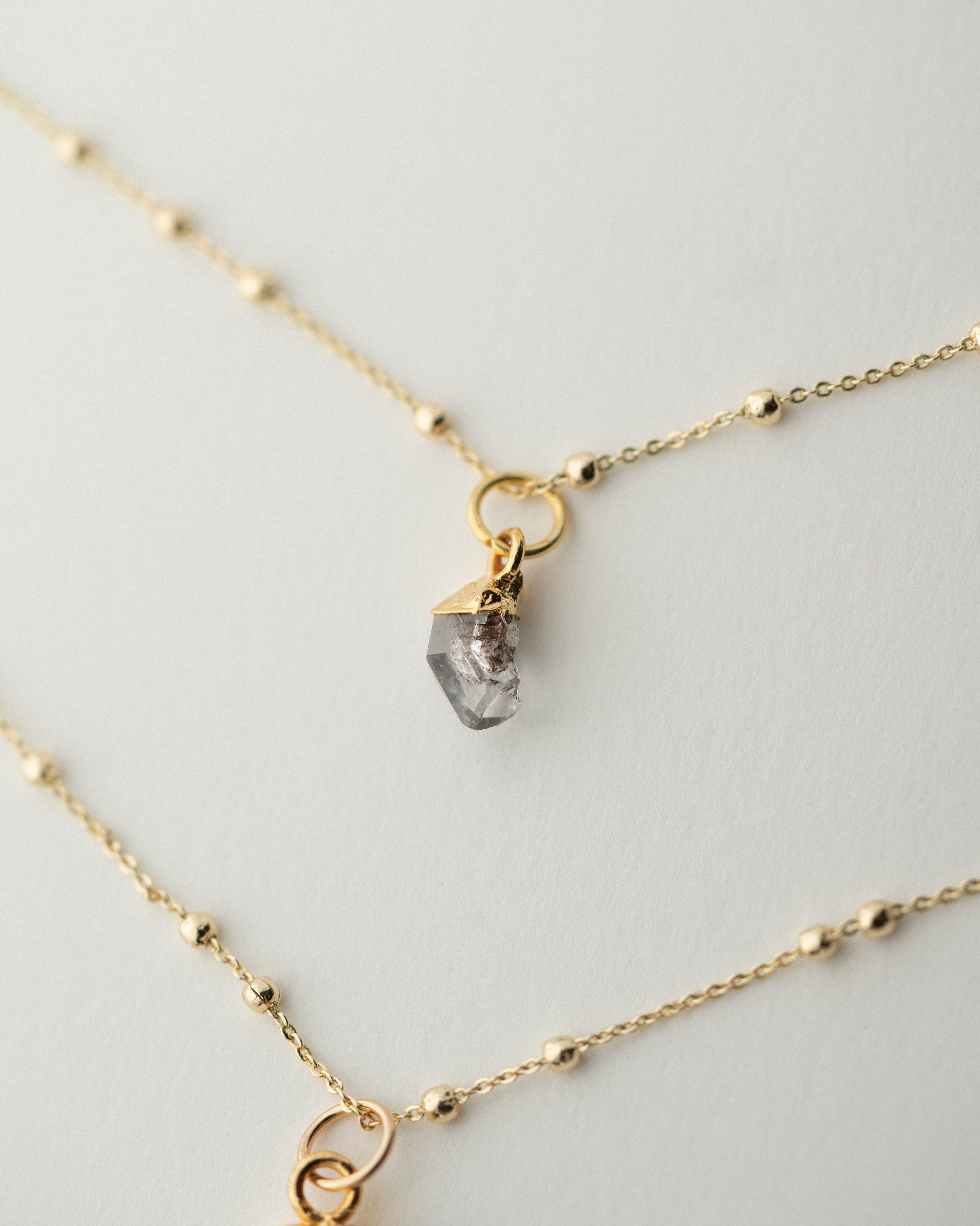 April | Herkimer Diamond Birthstone Necklace