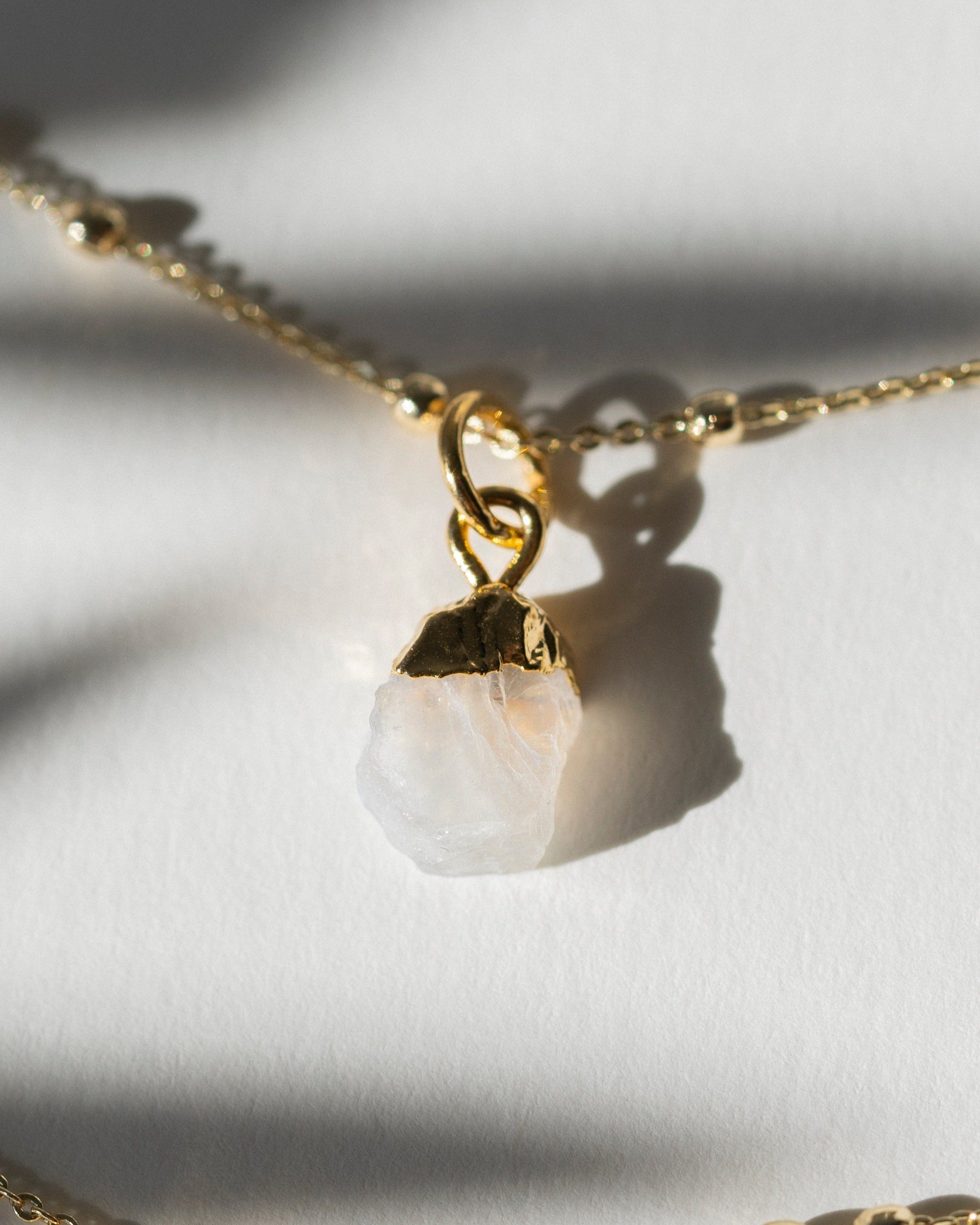 June | Moonstone Birthstone Necklace