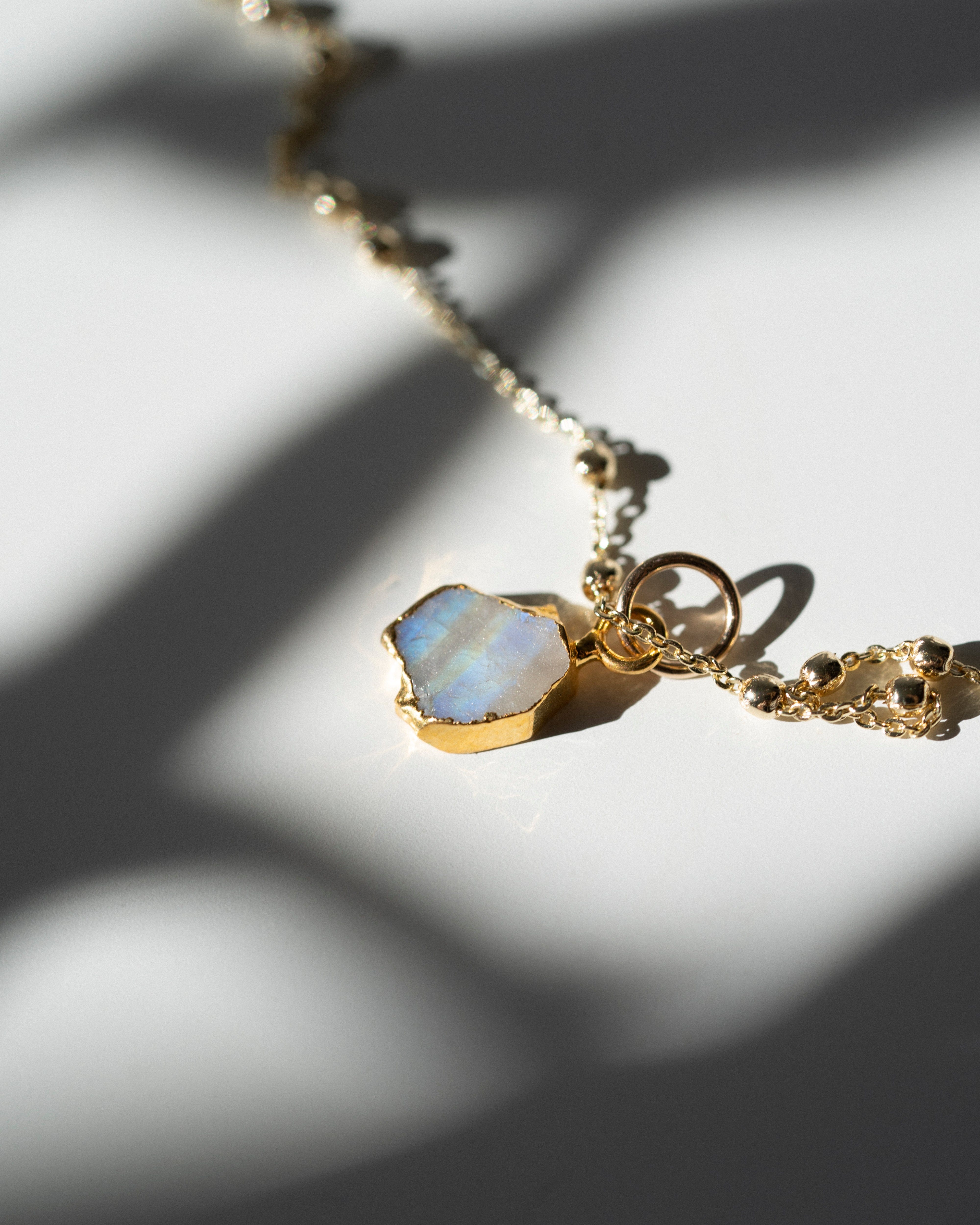 June | Moonstone Birthstone Necklace