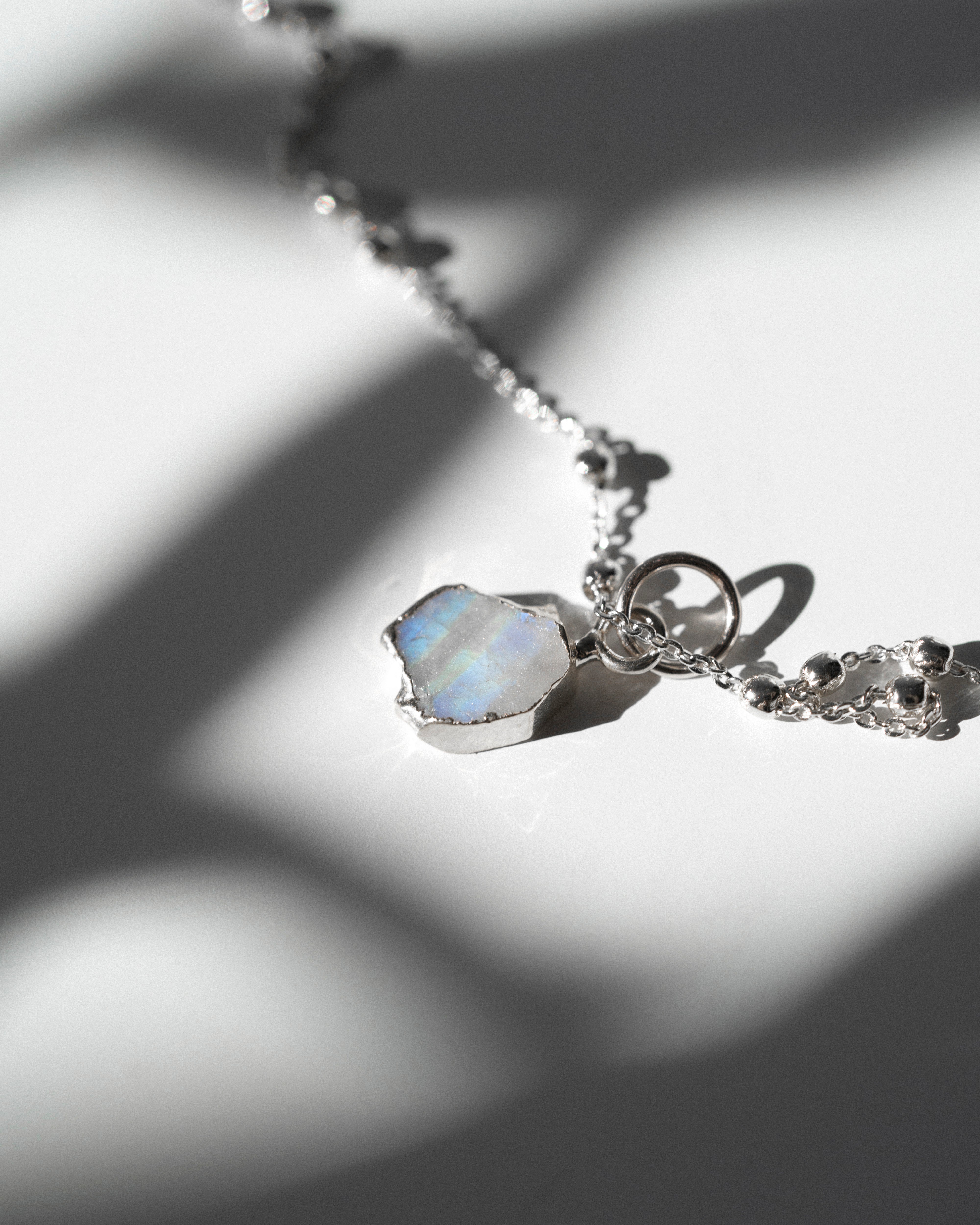 June | Moonstone Birthstone Necklace